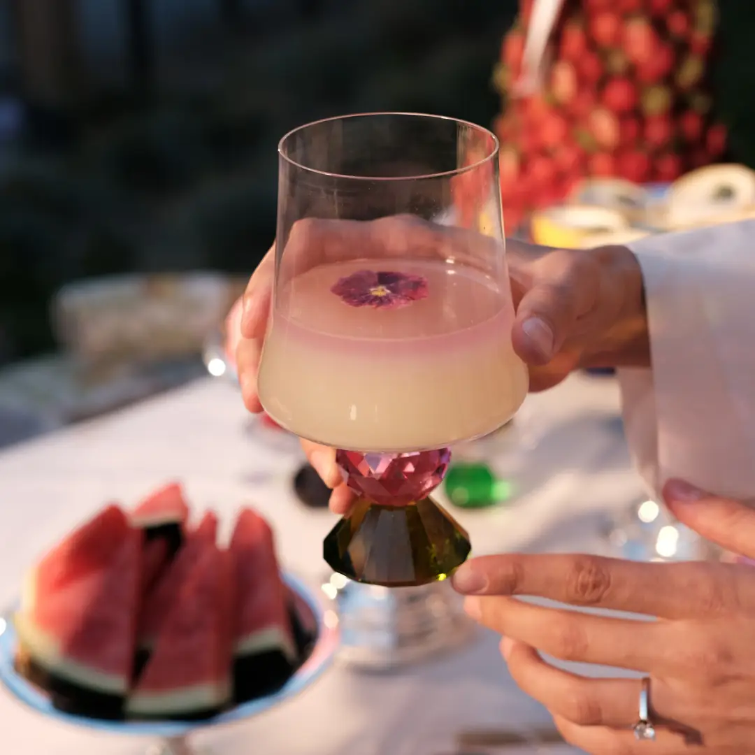 كوب ماء زجاج قطعة واحدة Love 350 ml