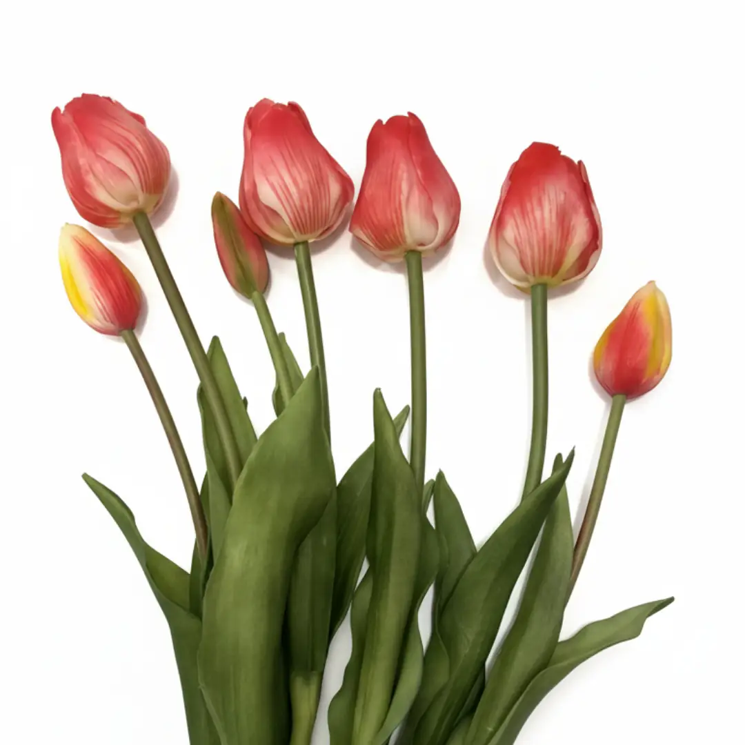 صناعي بملمس طبيعي زهرة التوليب Rose 46 cm