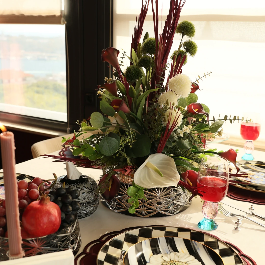 Diamond Siyah Kristal Kase - 25 cm