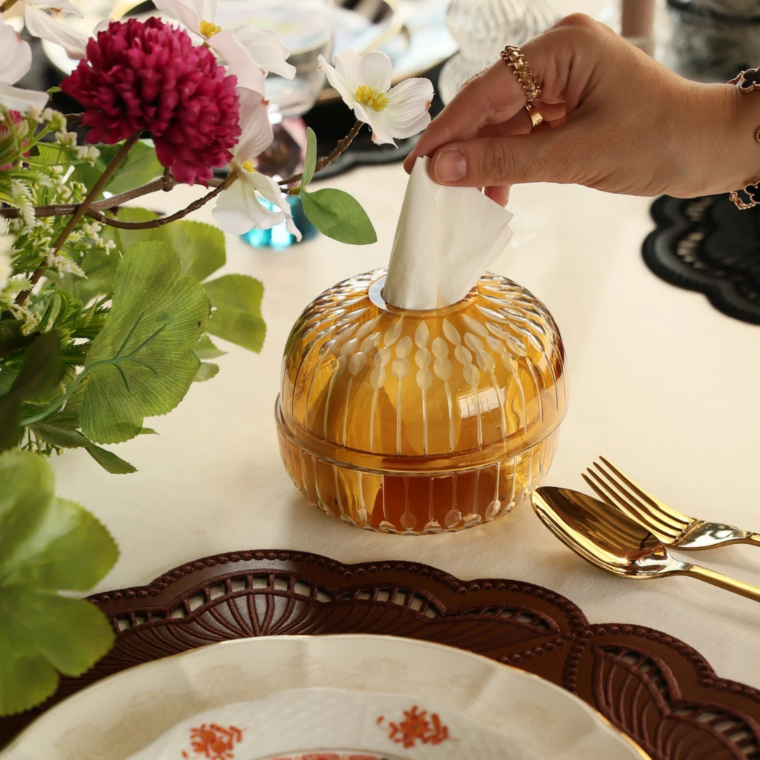 Golden Amber Kristal Peçetelik