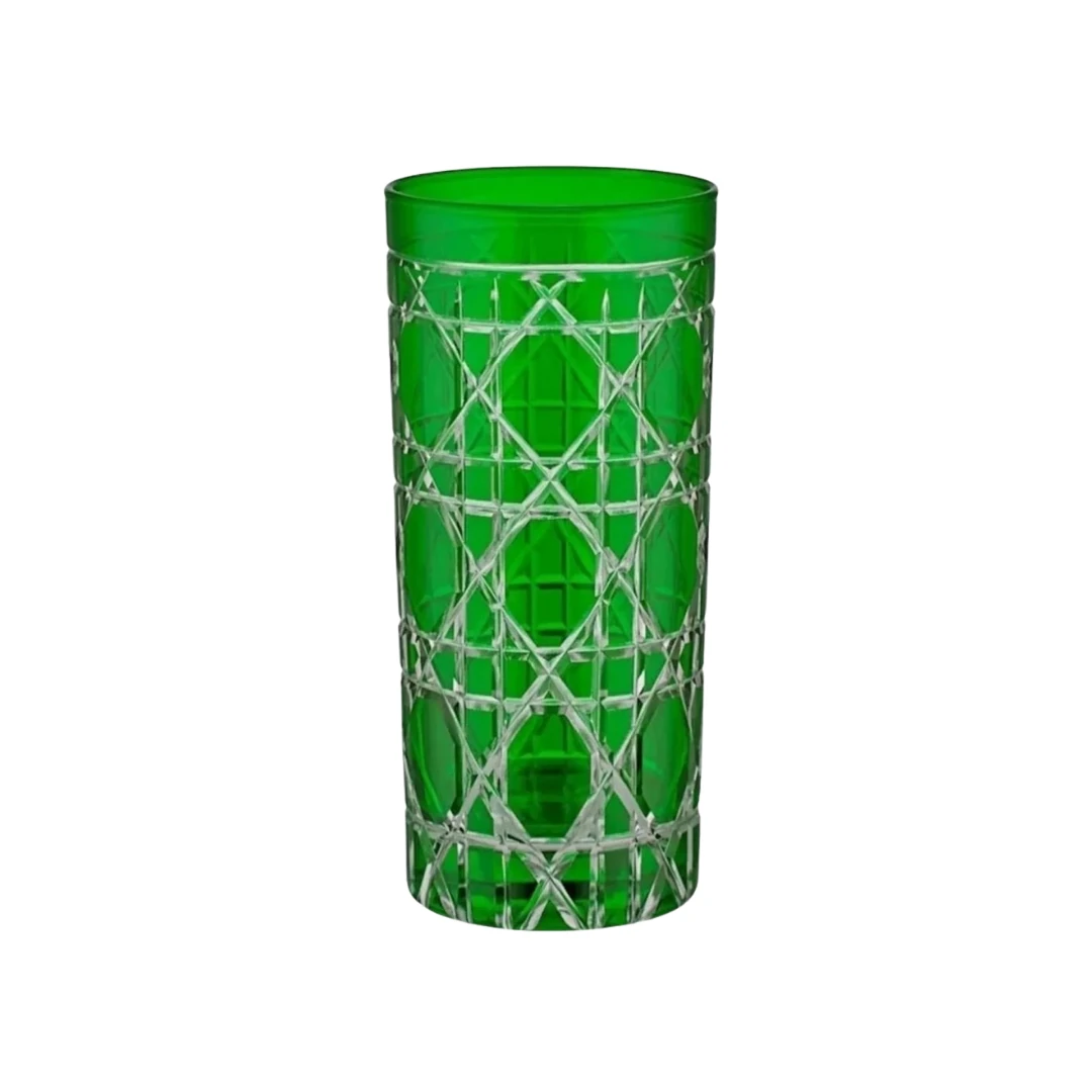  Gloria Cam Uzun Su Bardağı 485 ml - Tekli - Yeşil