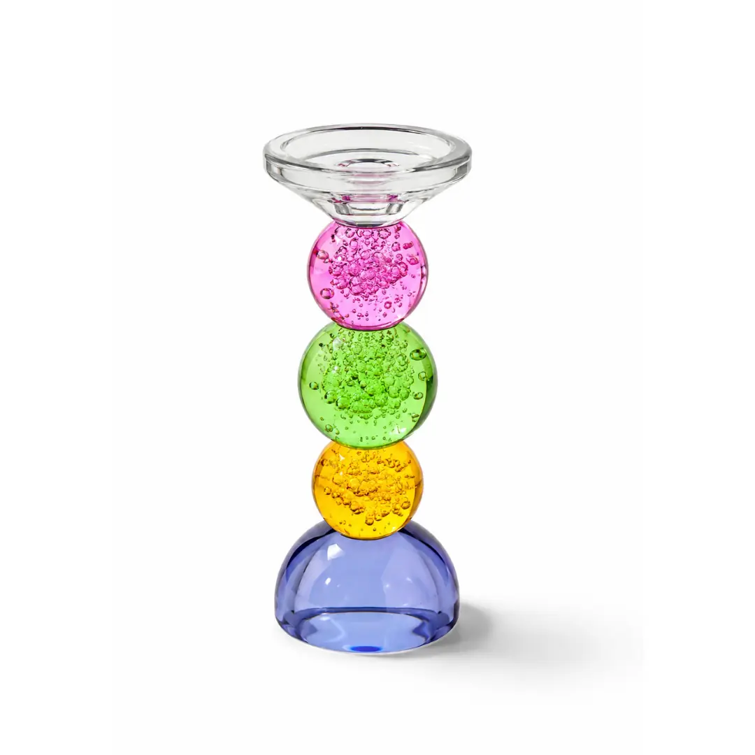 شمعدان زجاج كريستال قطعة واحدة Bubble 27 cm
