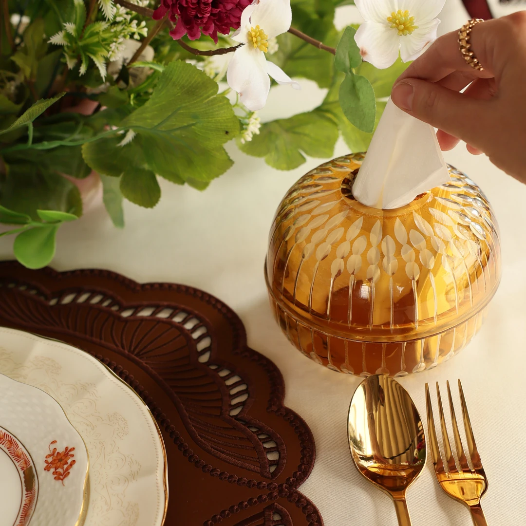 Golden Amber Kristal Peçetelik