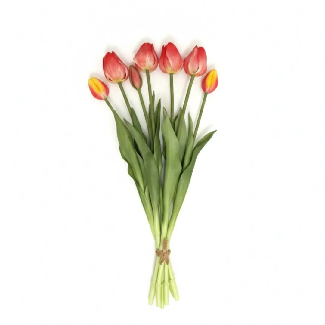 صناعي بملمس طبيعي زهرة التوليب Rose 46 cm
