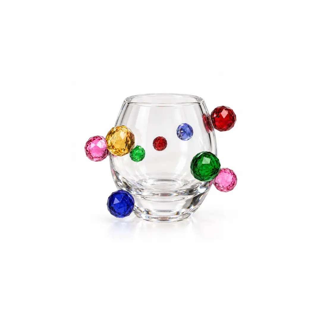 Crystal Colourful Ball Mini Vase