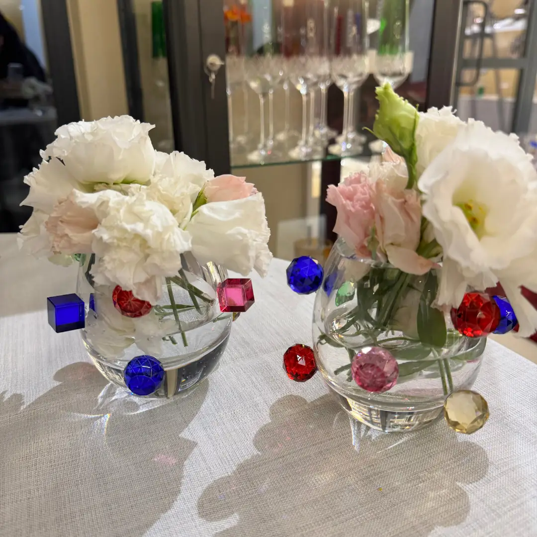 Crystal Colourful Ball Mini Vase