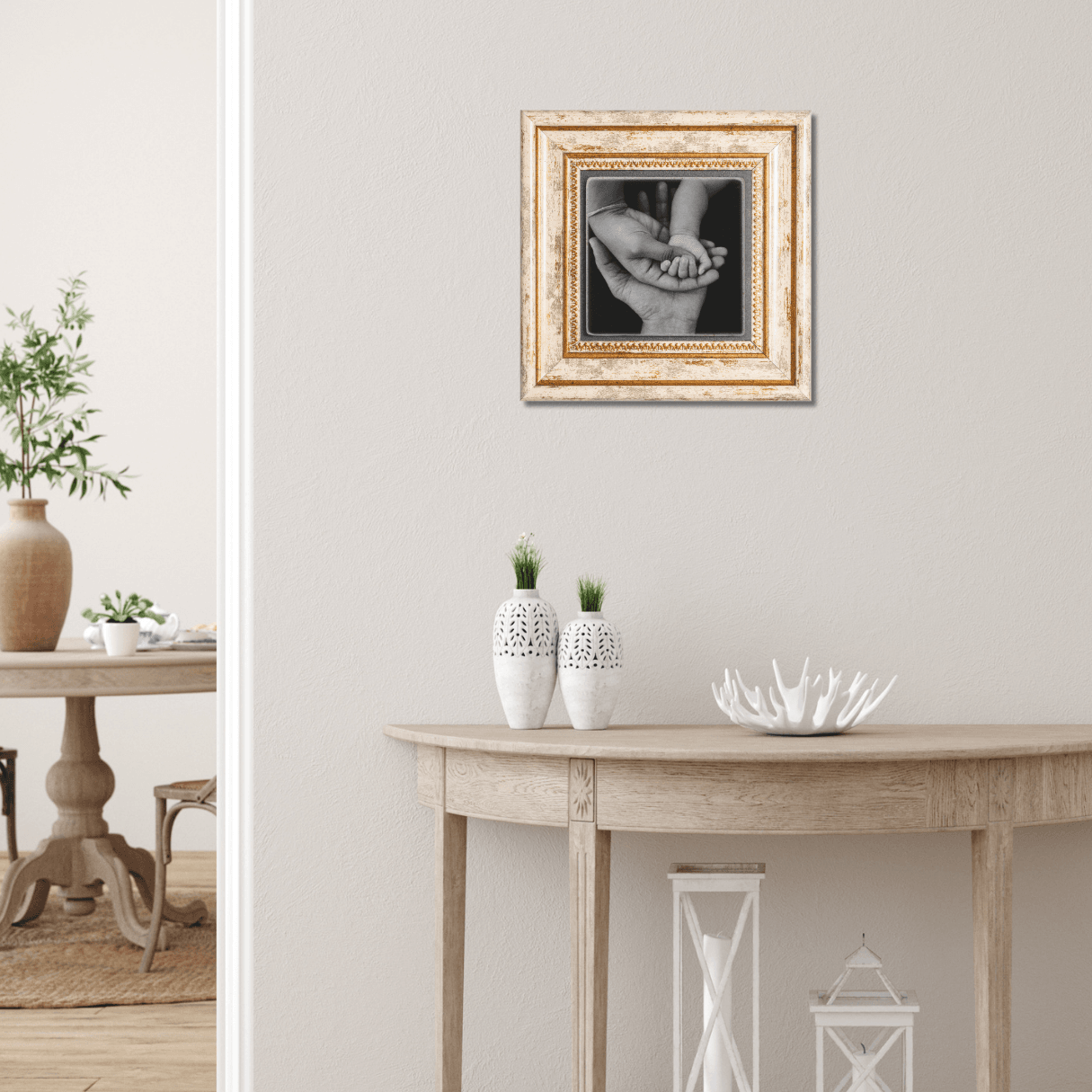 Kişiselleştirilebilir Fotoğraf ve Görsel Baskılı Taş Duvar Dekoru Çerçeveli Dekoratif Taş Tablo Wall Decor