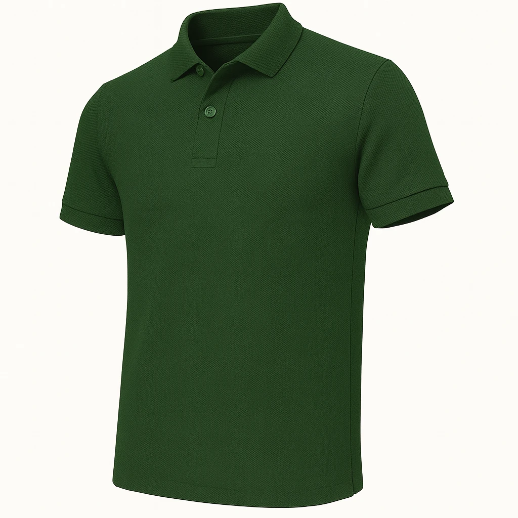 Polo Yaka Lakoste Tişört - Açık Yeşil