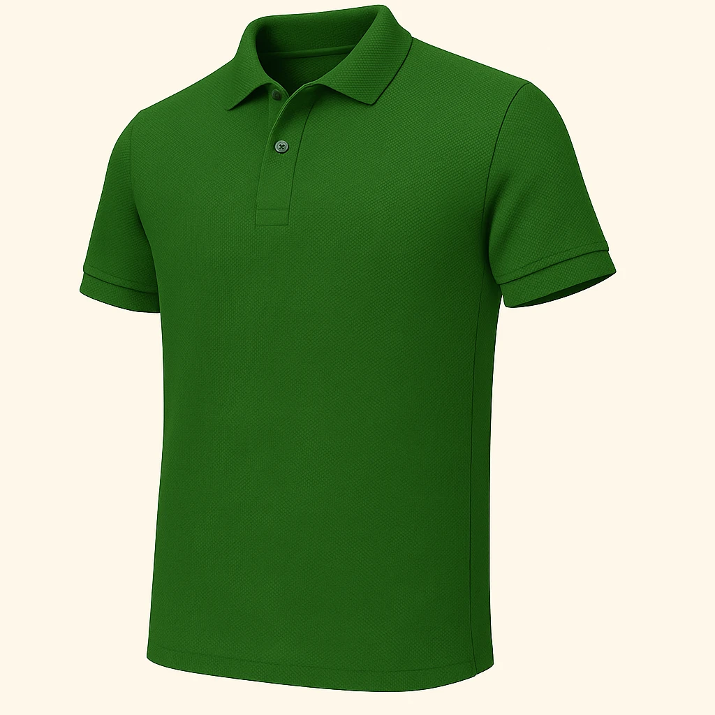 Polo Yaka Lakoste Tişört - Yeşil