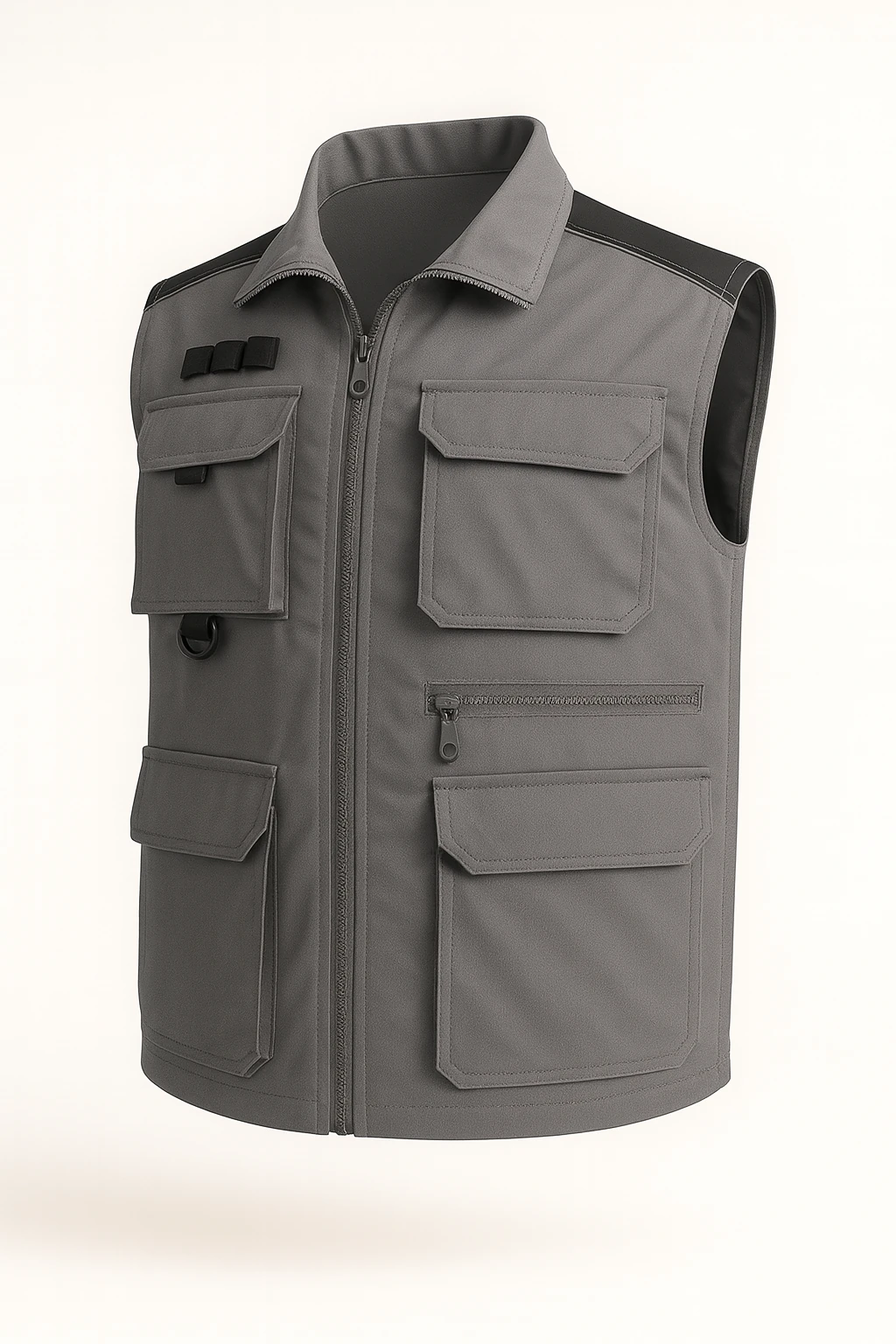 Teknik Yelek - Siyah-Gri