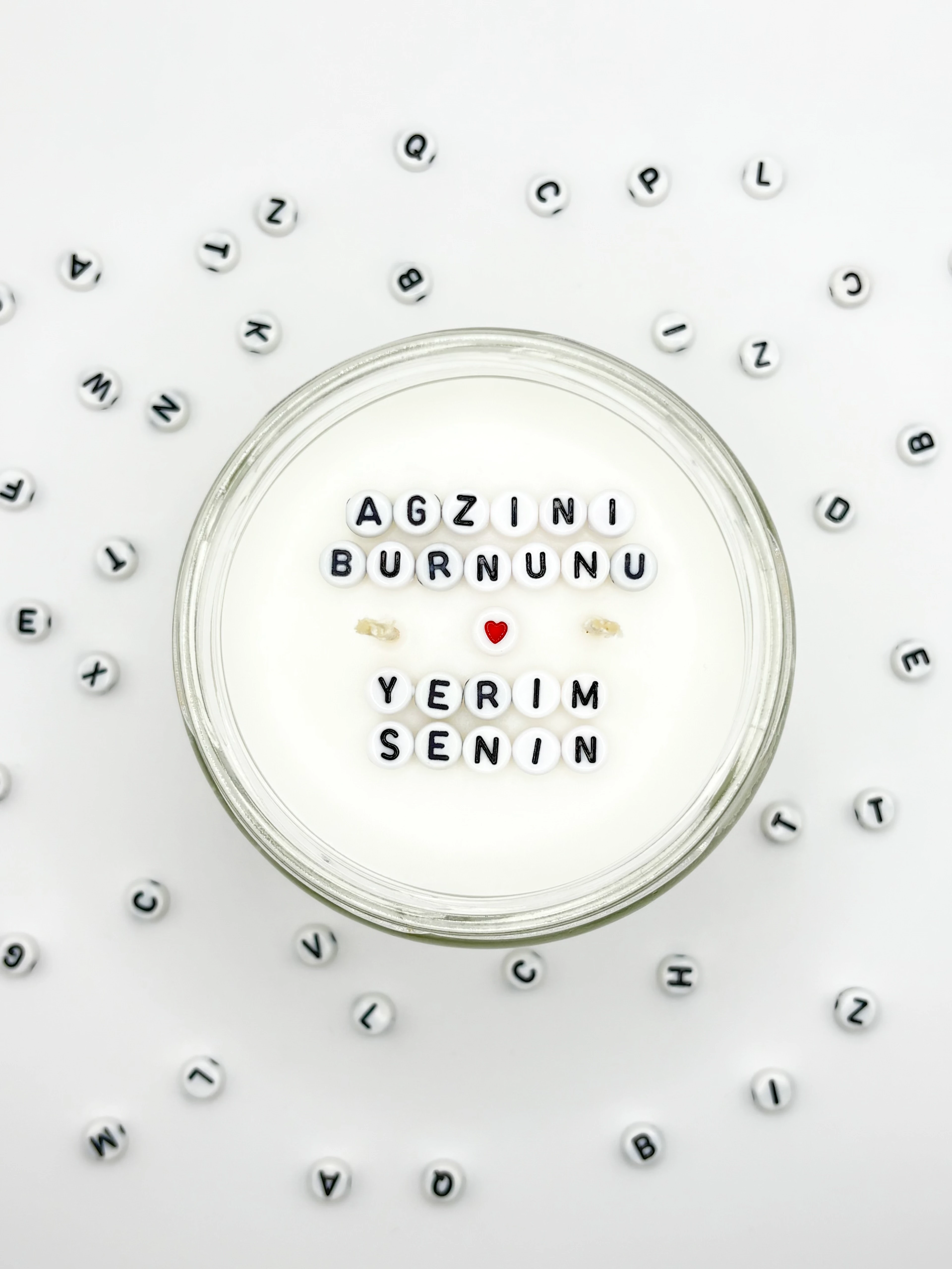 KİŞİSELLEŞTİRİLEBİLİR GİZLİ MESAJLI MUM