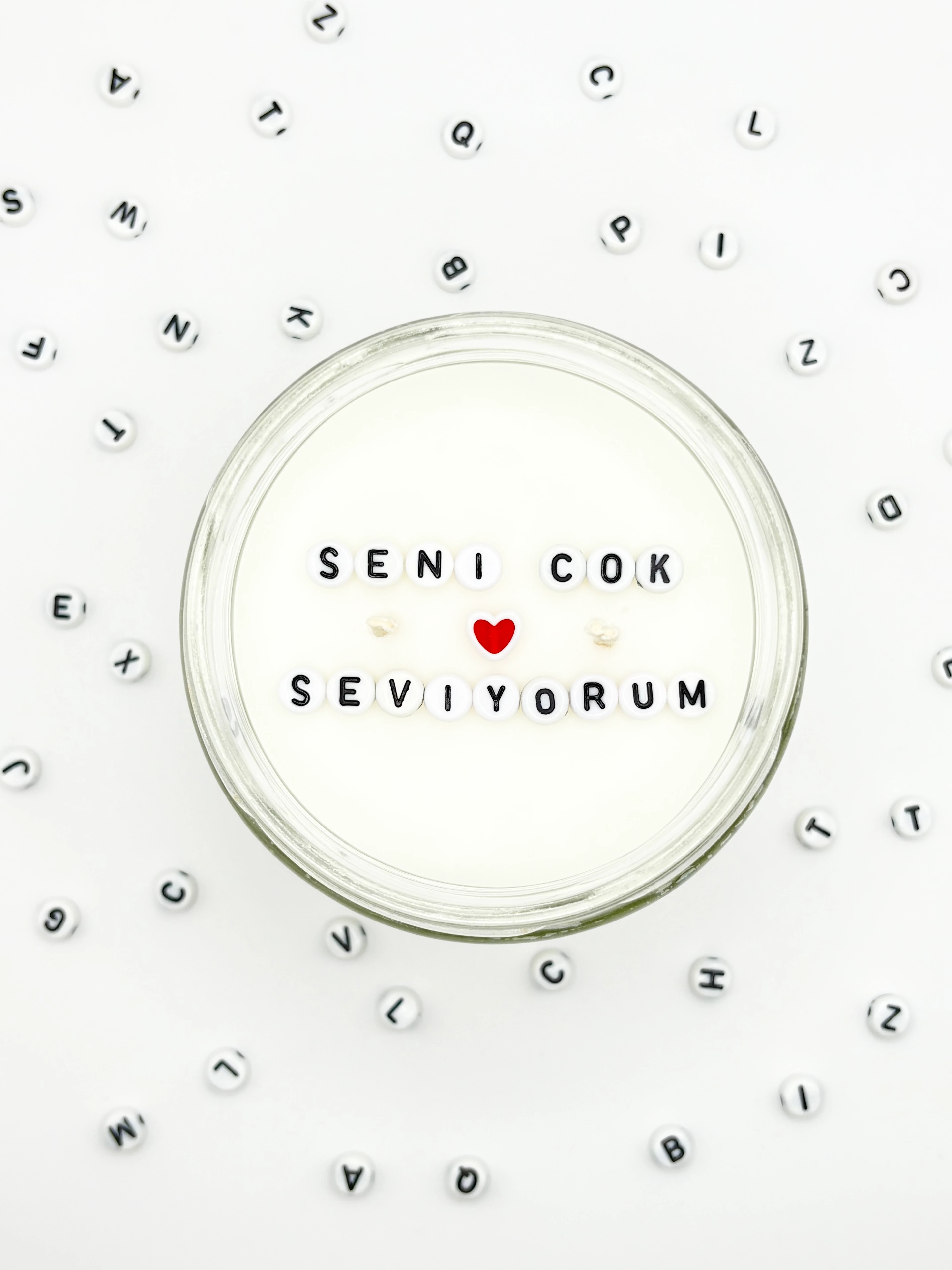 KİŞİSELLEŞTİRİLEBİLİR GİZLİ MESAJLI MUM