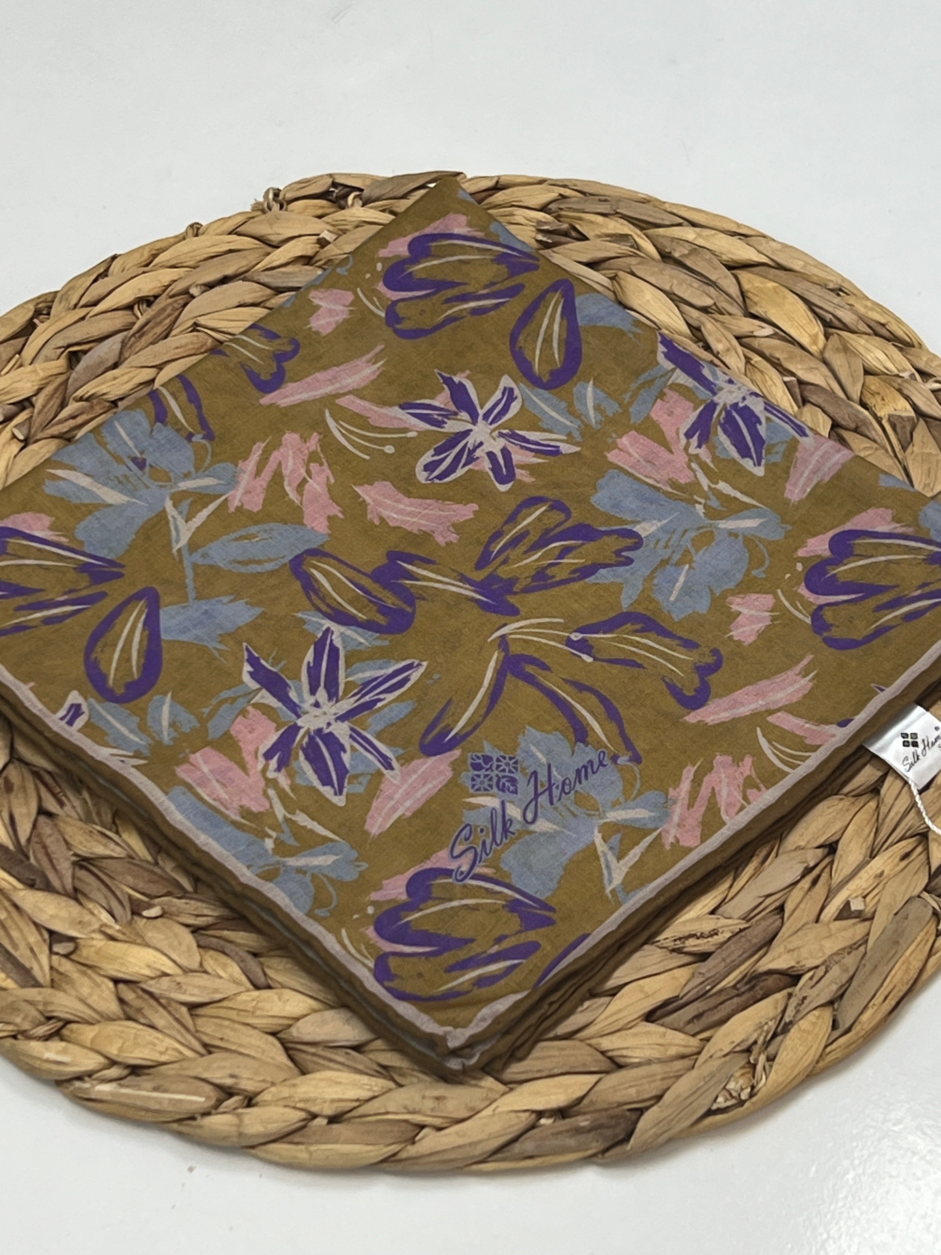 SİLK HOME RENKLİ ÇİÇEK DESEN SOFT EŞARP - RENK 3
