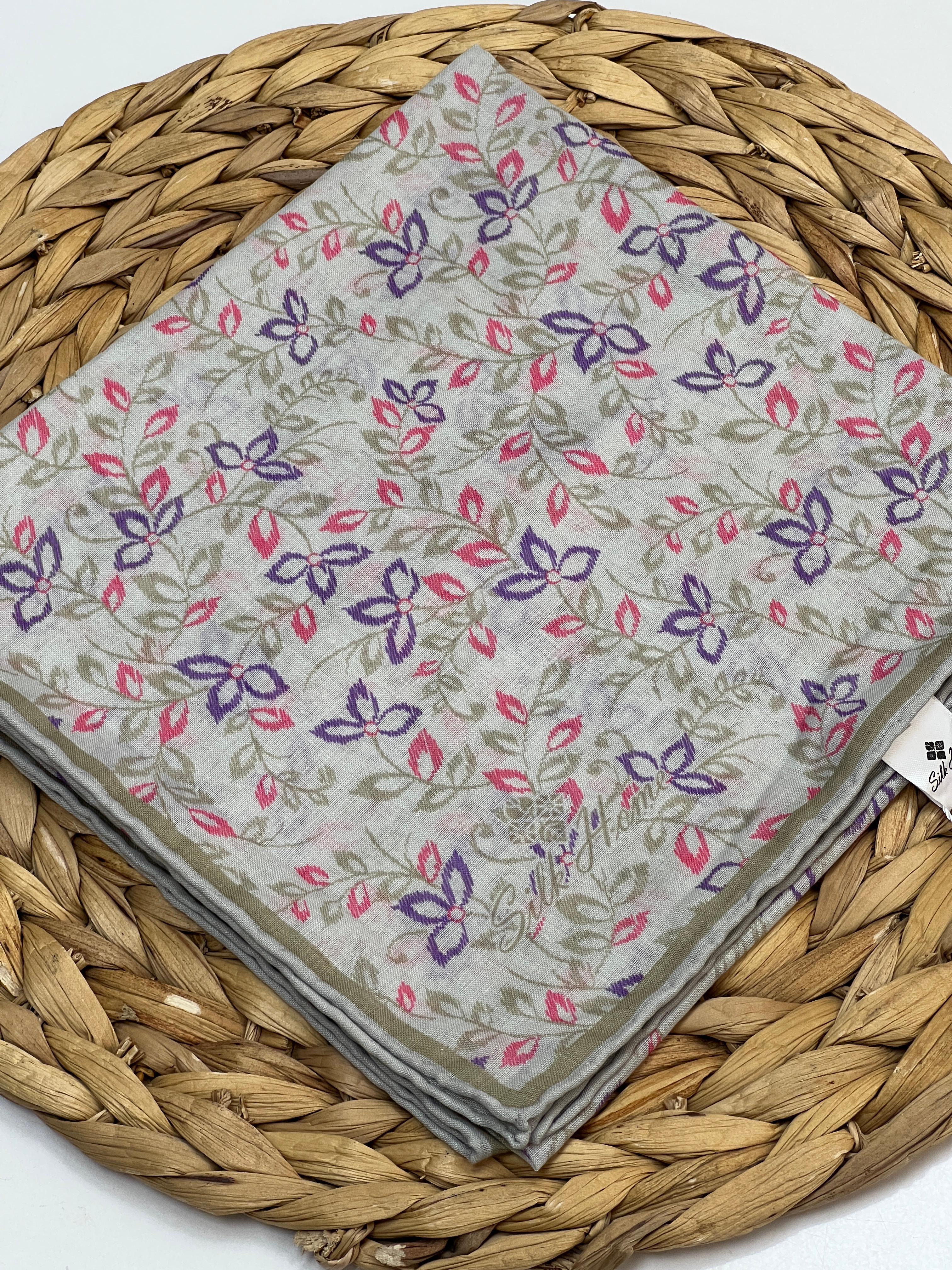 SİLK HOME MİNİK YAPRAK DESEN SOFT EŞARP - MODEL 4