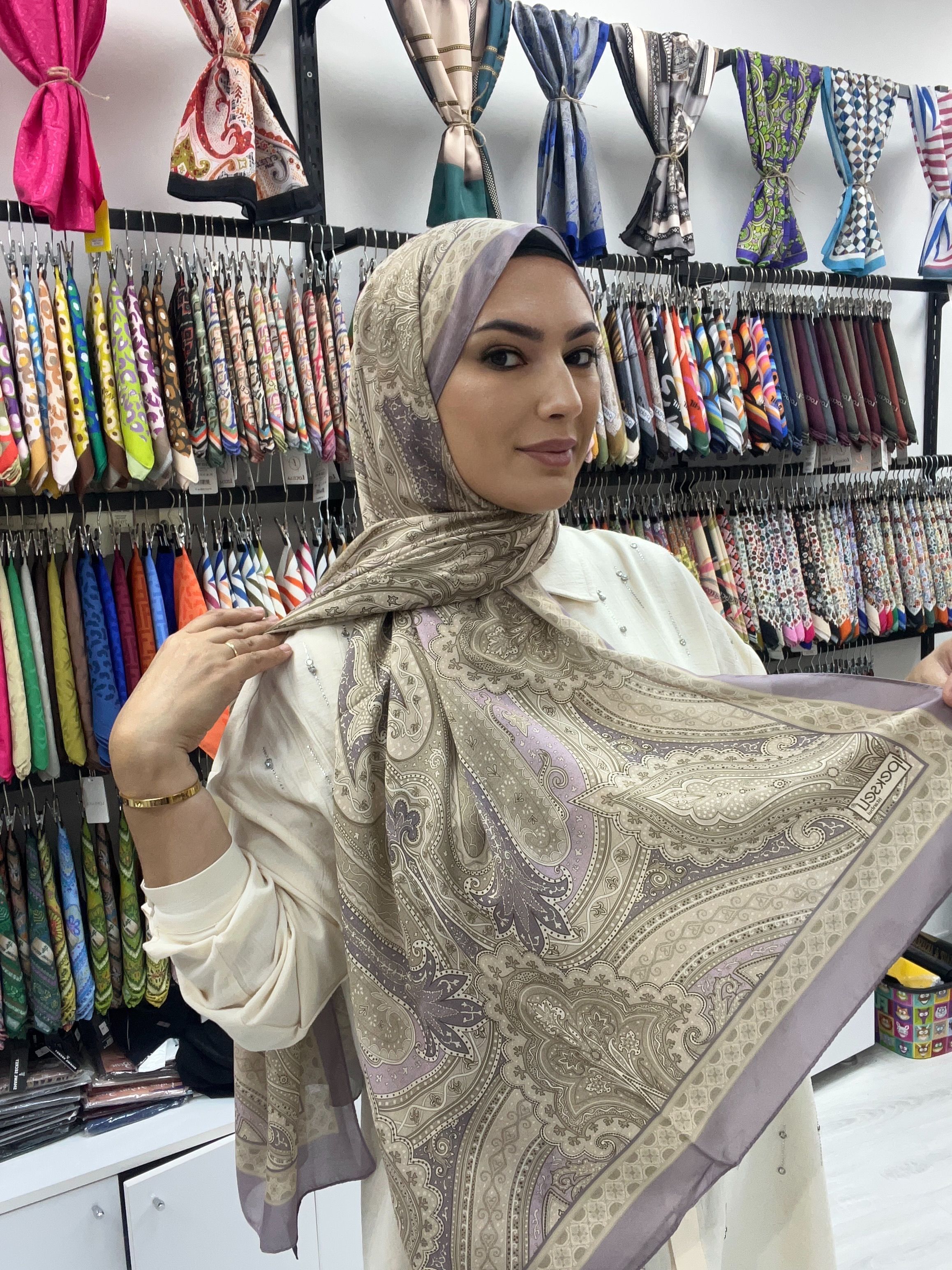 ETRO DESEN SOFT PAMUK ŞAL - LİLA
