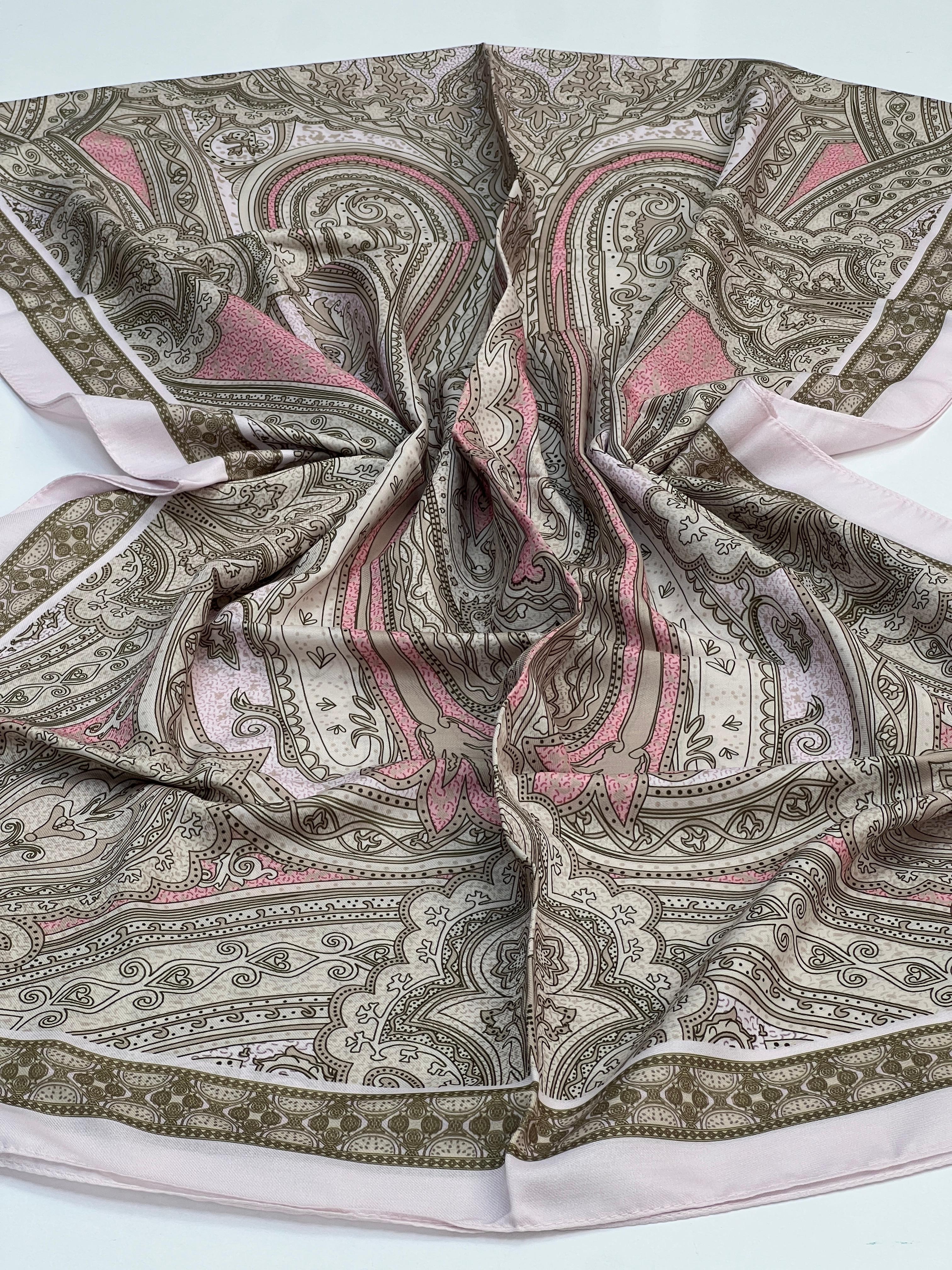 ETRO DESEN SOFT PAMUK ŞAL - PUDRA