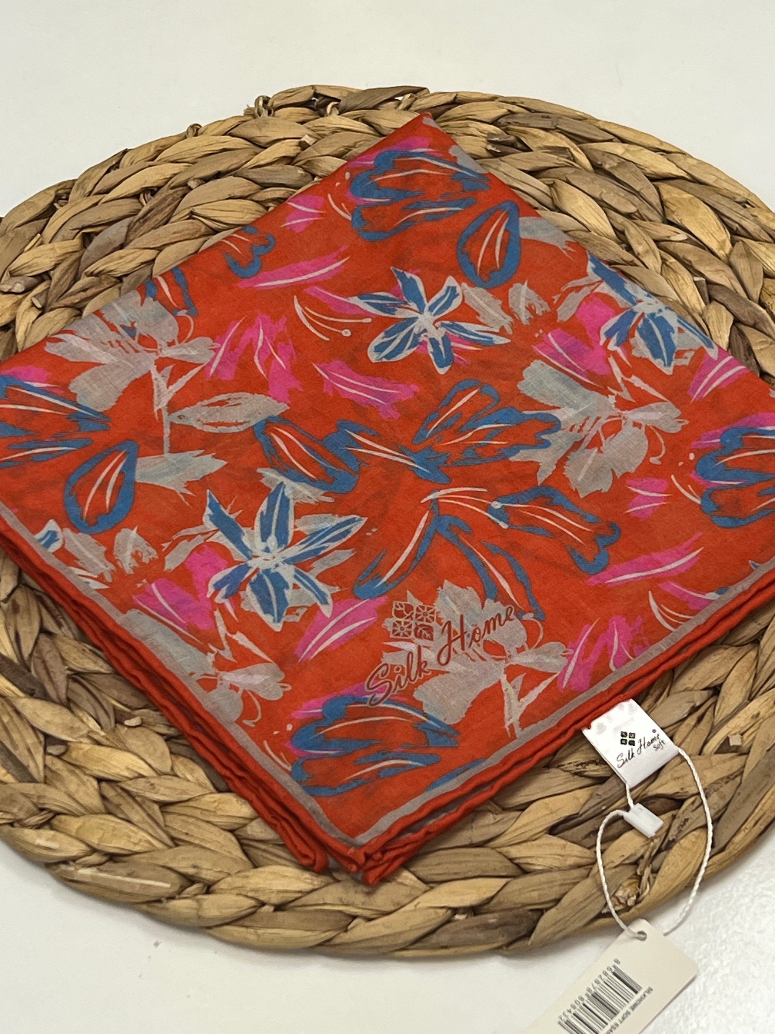 SİLK HOME RENKLİ ÇİÇEK DESEN SOFT EŞARP - RENK 4