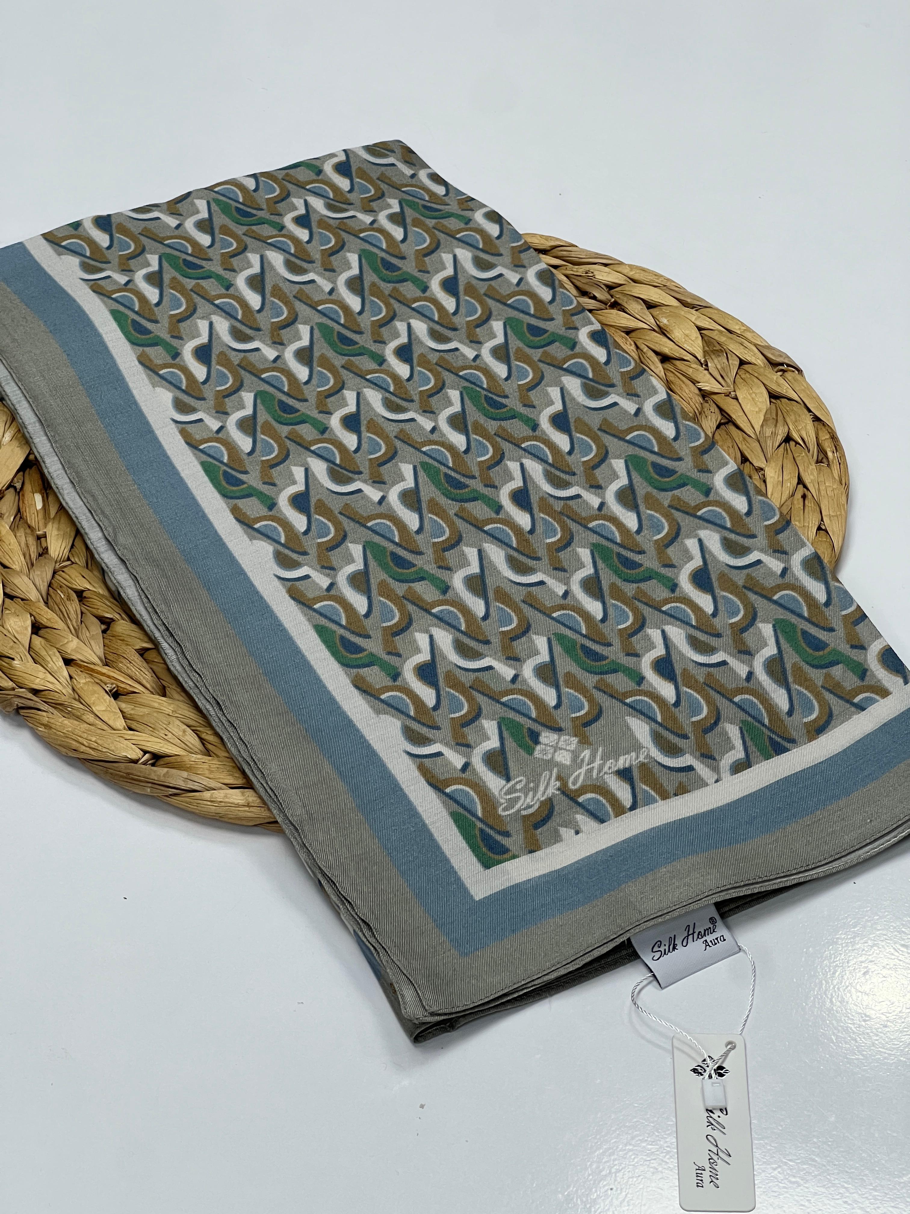 AURA SERİSİ MİNİMAL DESEN EŞARP - GRİ 2