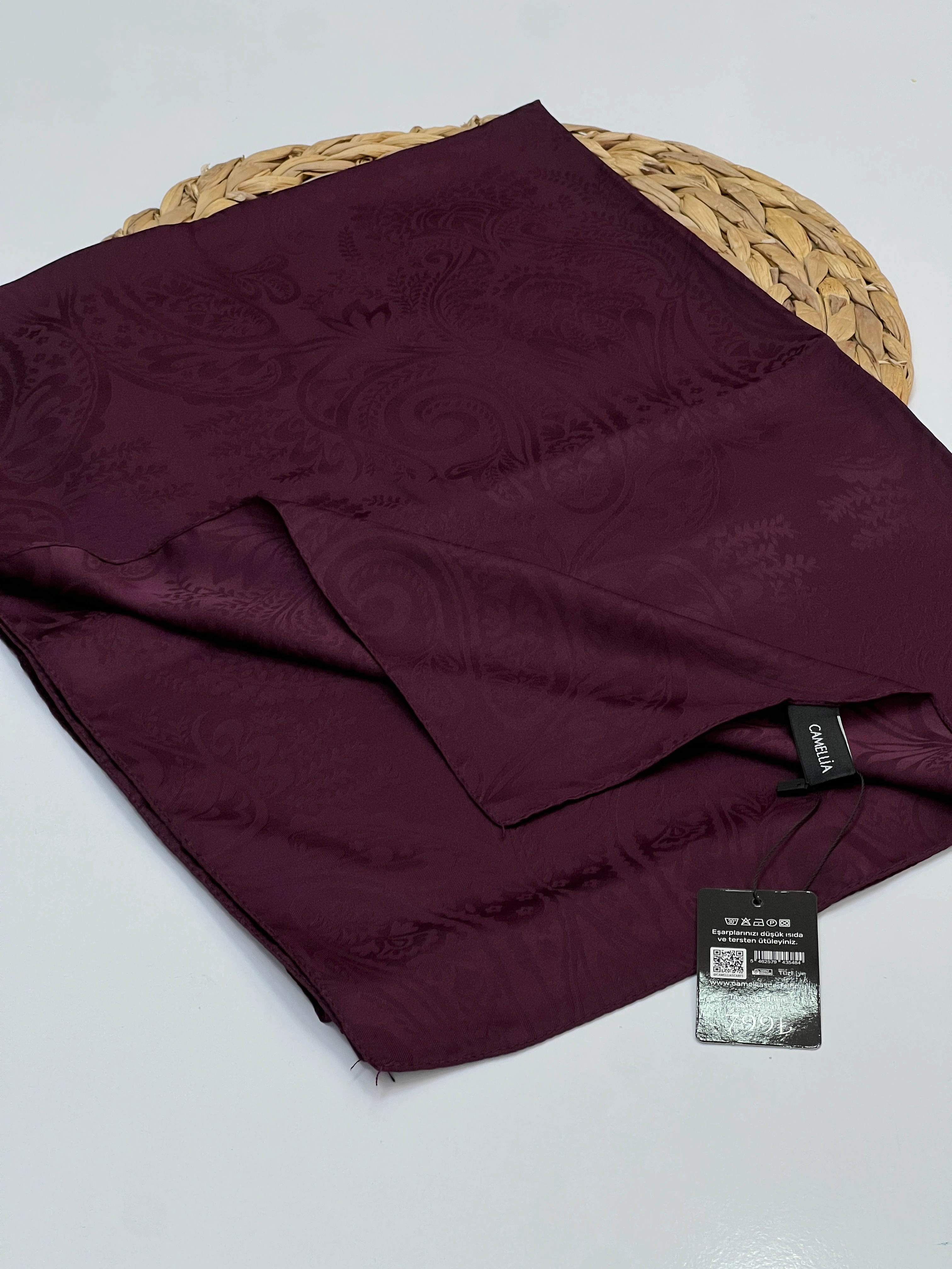 ETNİK DESEN JAKAR ŞAL - MÜRDÜM