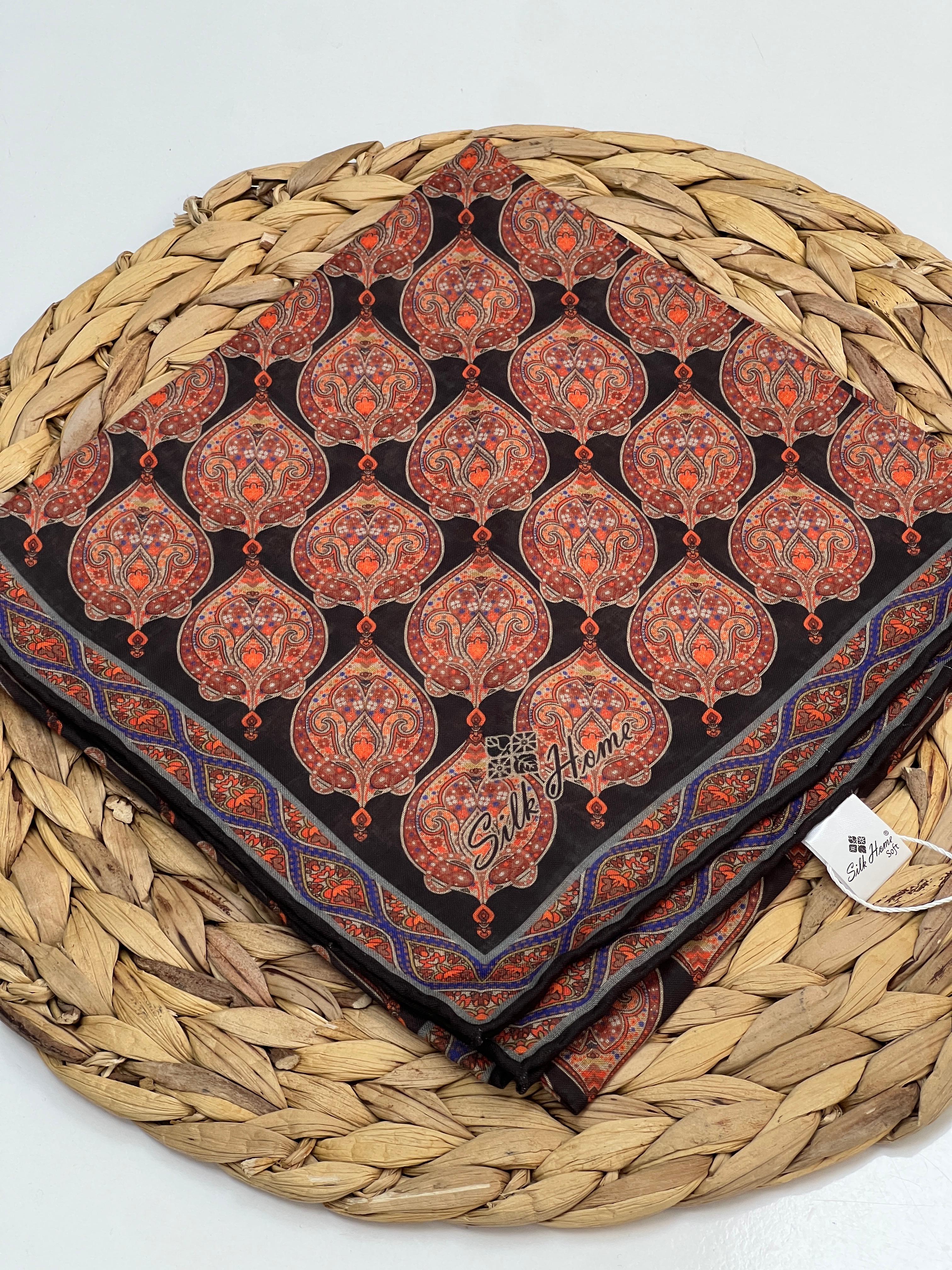 SİLK HOME BATİK DESEN SOFT EŞARP - RENK 1