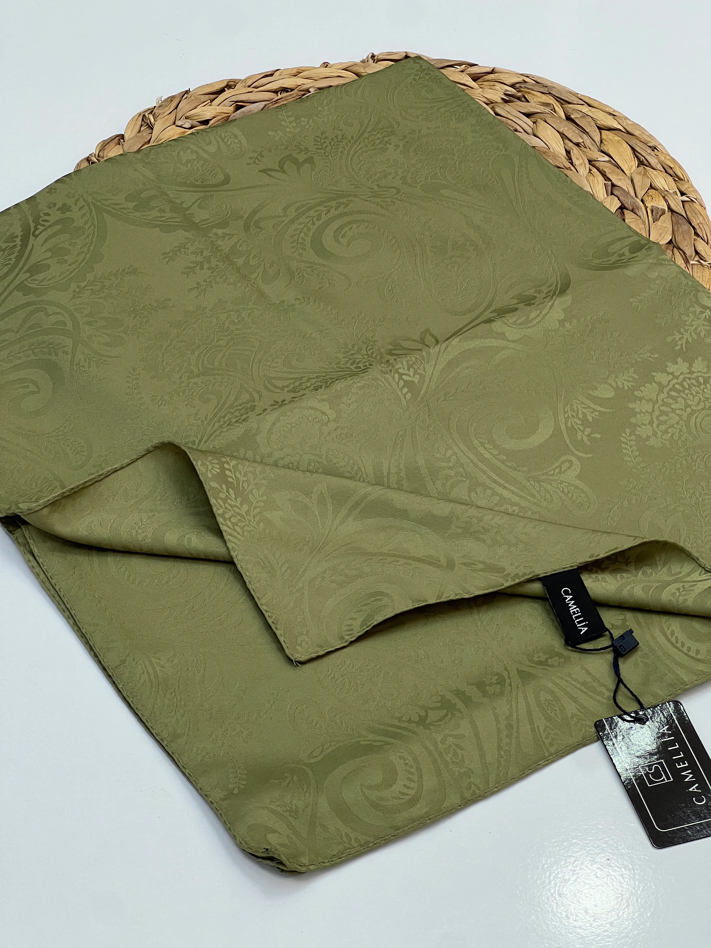 ETNİK DESEN JAKAR ŞAL - HAKİ YEŞİL