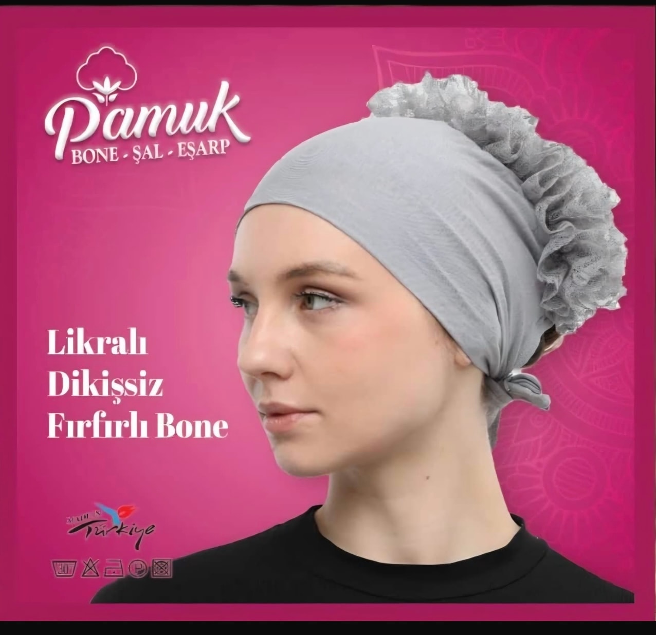 LİKRALI DİKİŞSİZ FIRFIRLI BONE