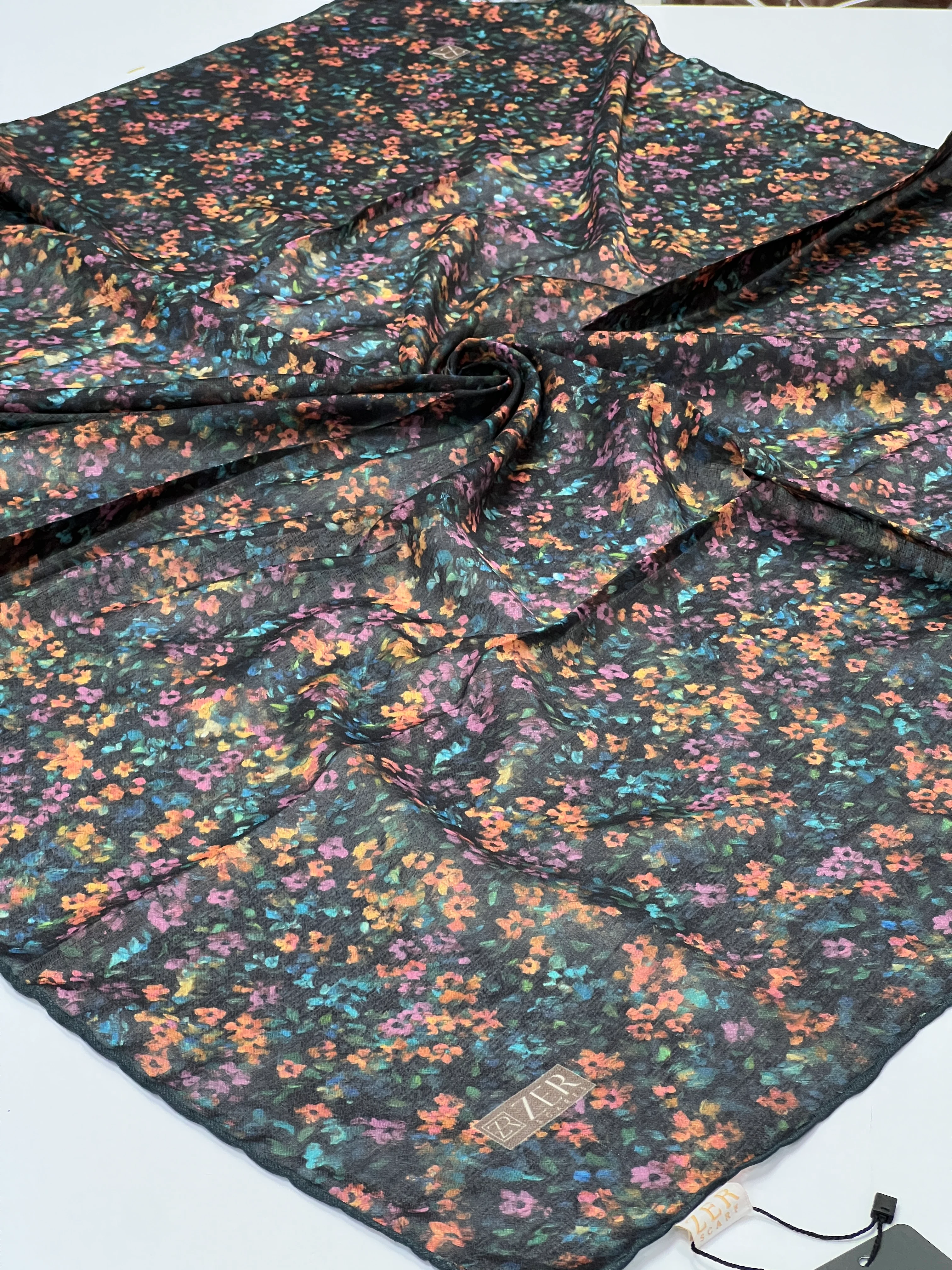 ÇİÇEK SERİSİ ORGANİK PAMUK EŞARPLAR