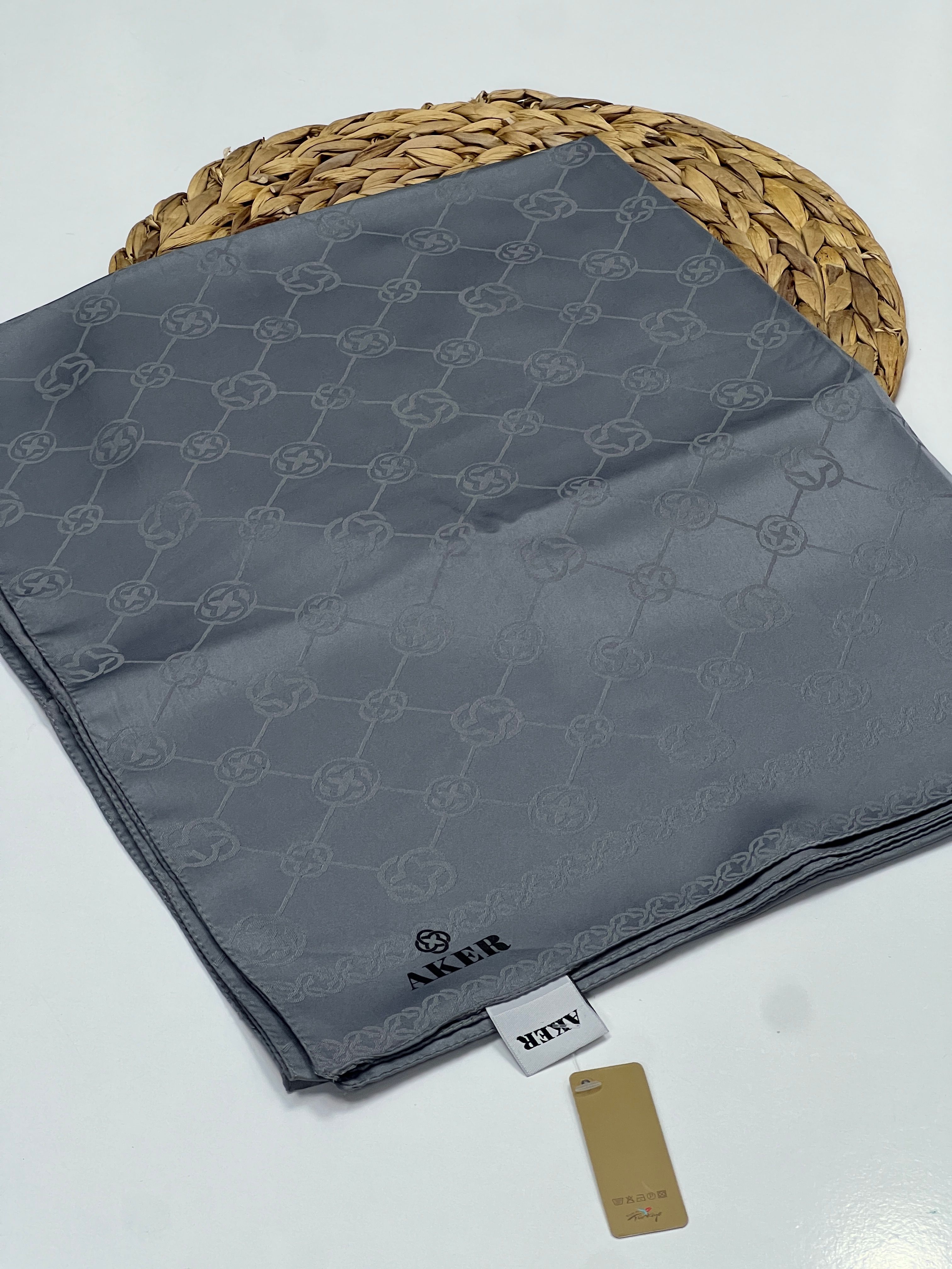 AKER SPORT MONOGRAM DESEN JAKAR ŞAL - FÜME