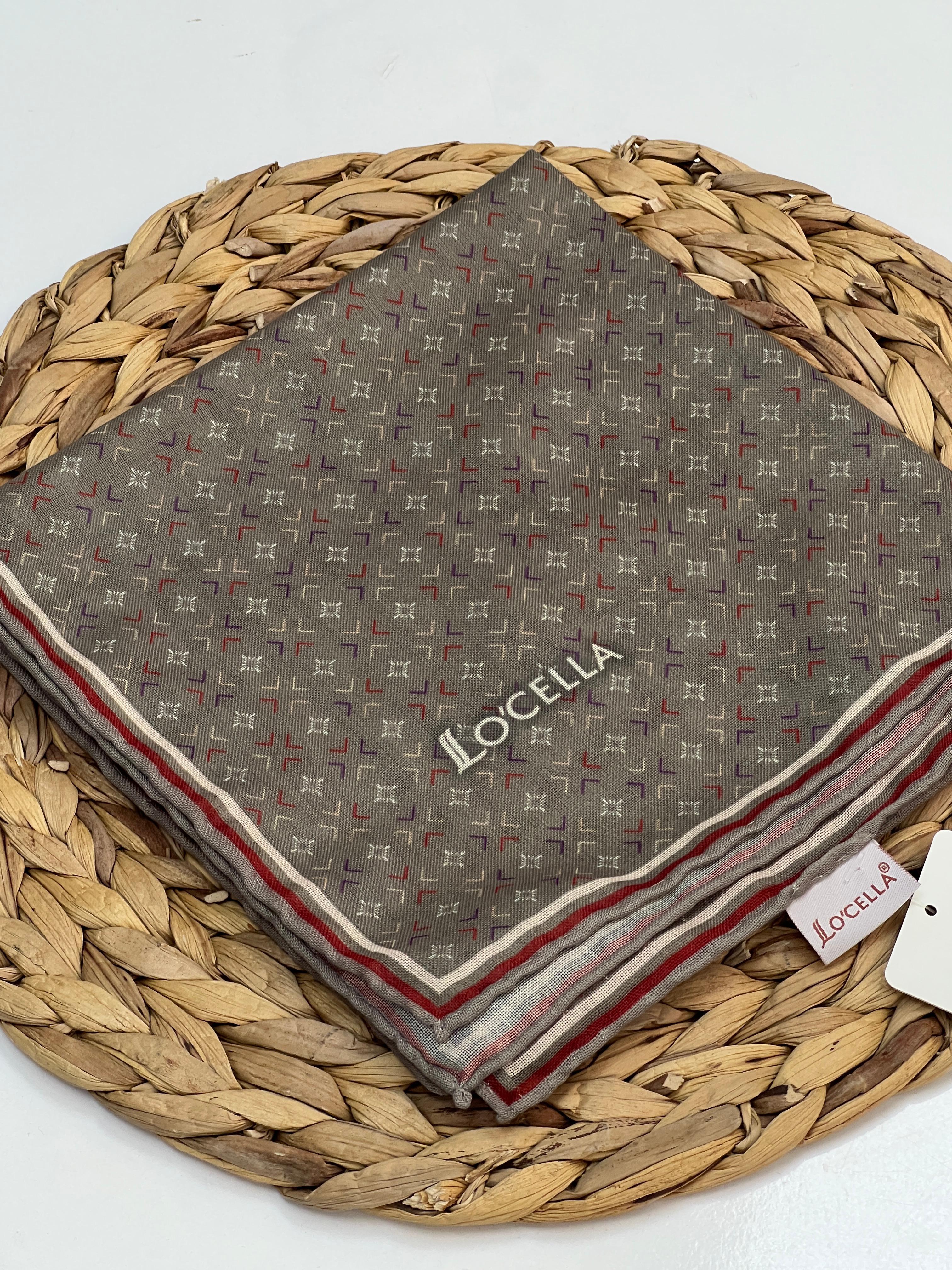 LOCELLA MİNİ DESENLİ SOFT EŞARP - ANTRASİT