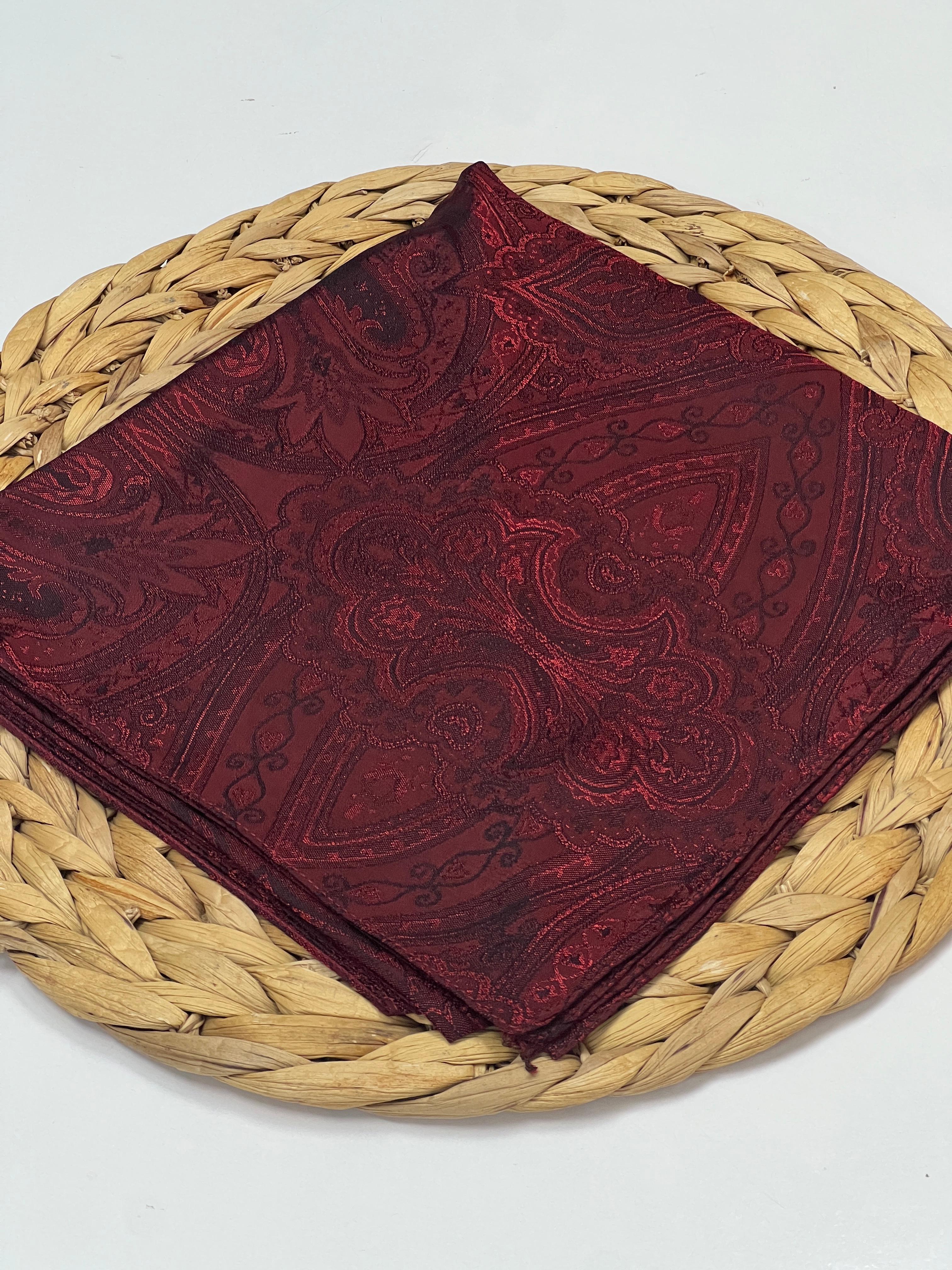 ETRO DESEN VUAL PAMUK EŞARP - BORDO