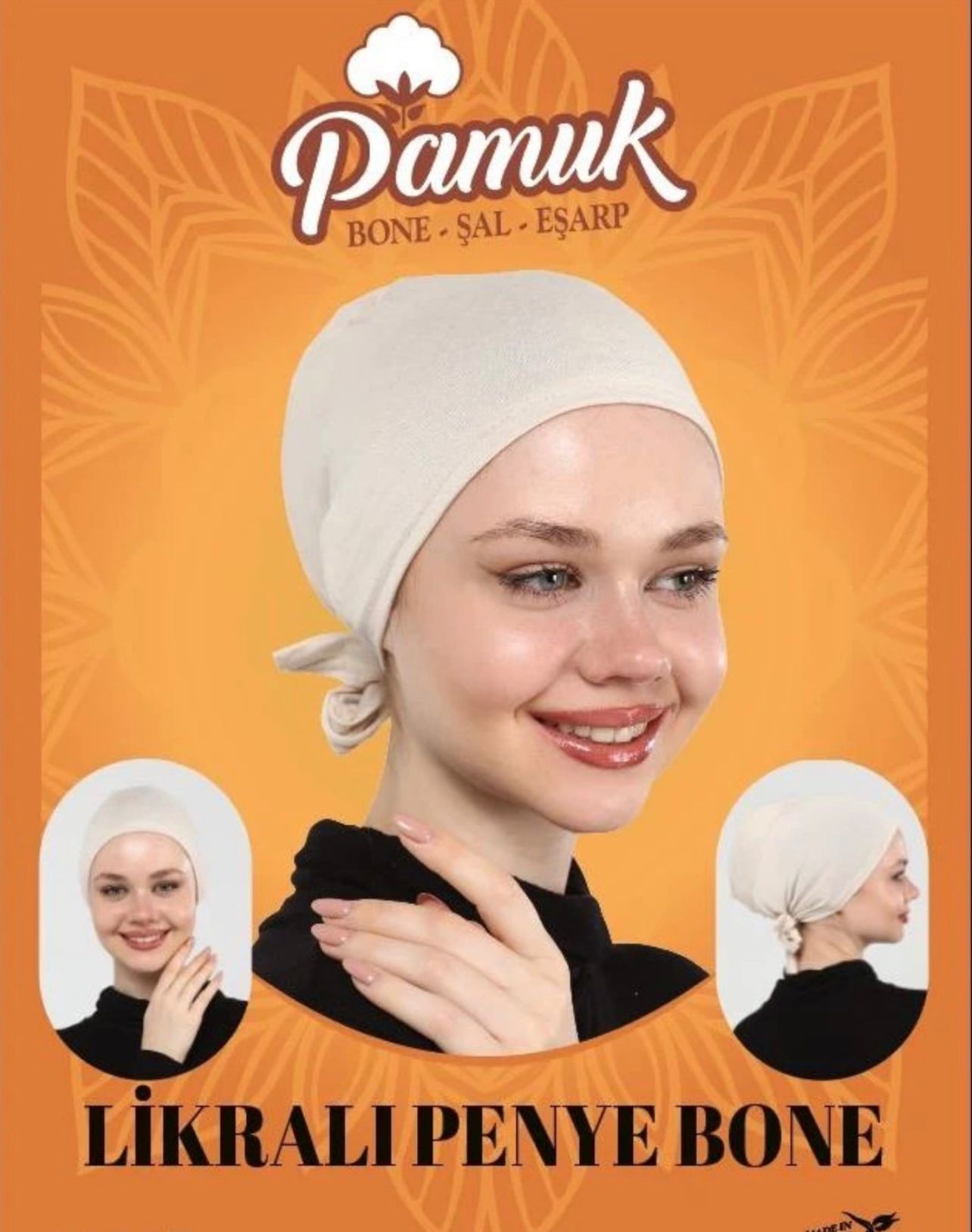 LİKRALİ PENYE BONE - SİYAH