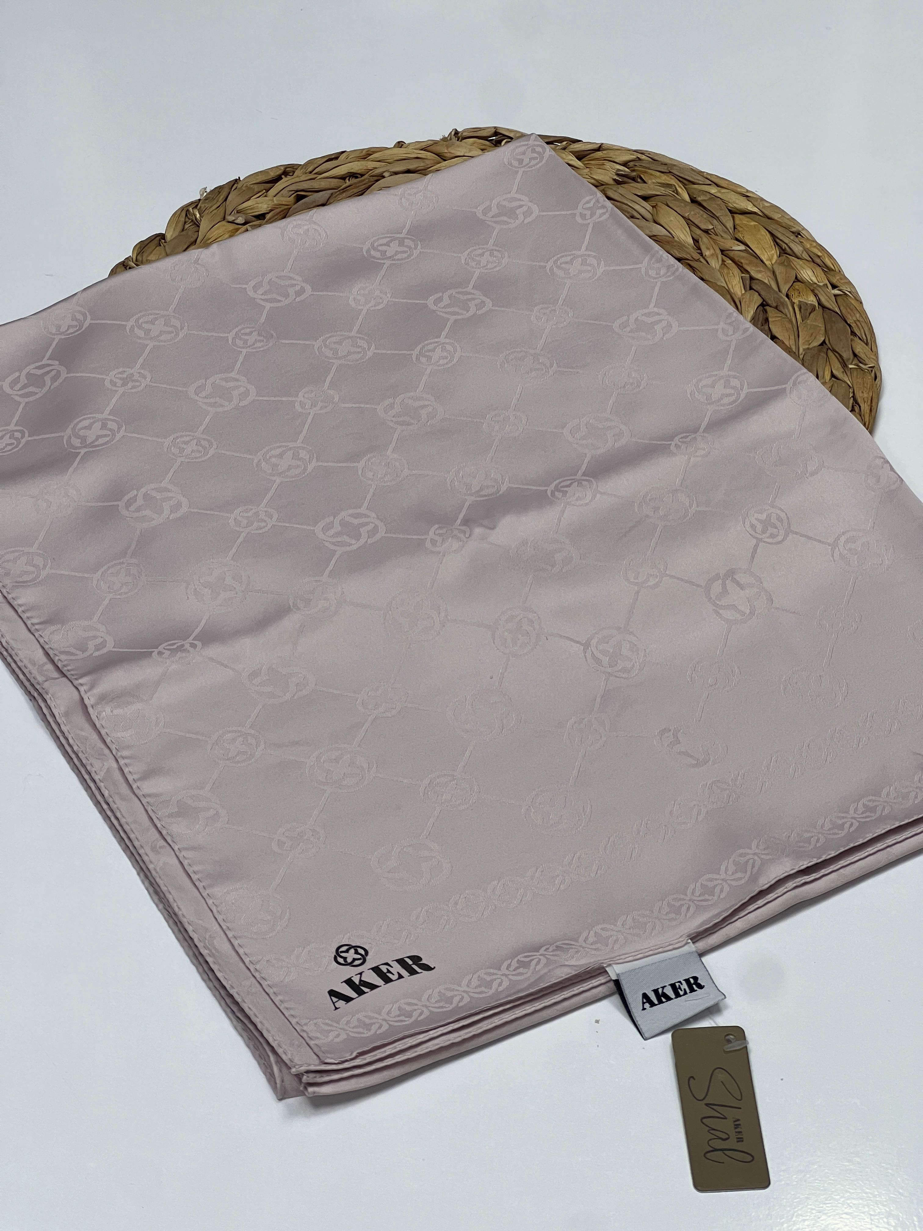 AKER SPORT MONOGRAM DESEN JAKAR ŞAL - PUDRA