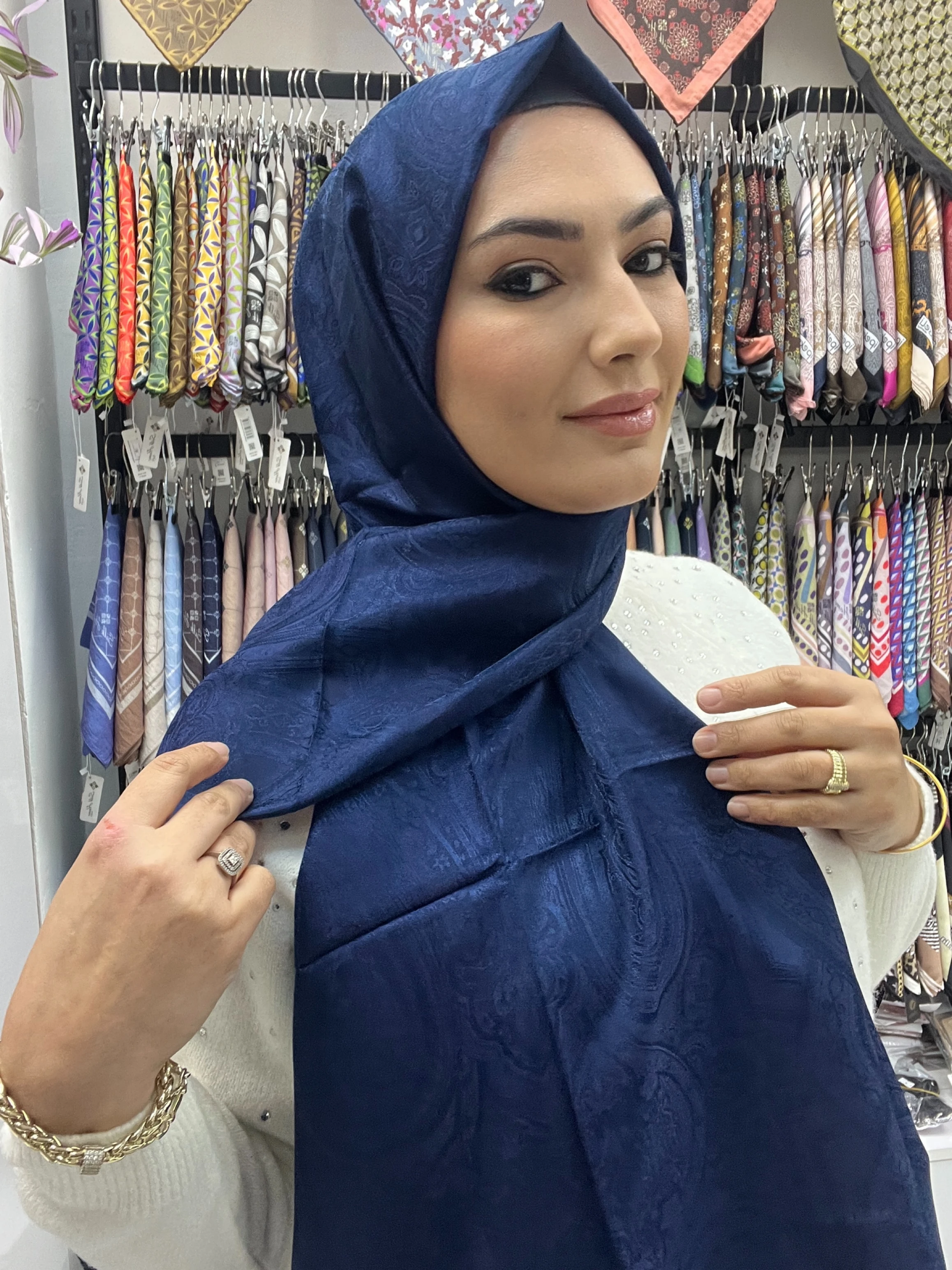 Etnik desen vual pamuk şal