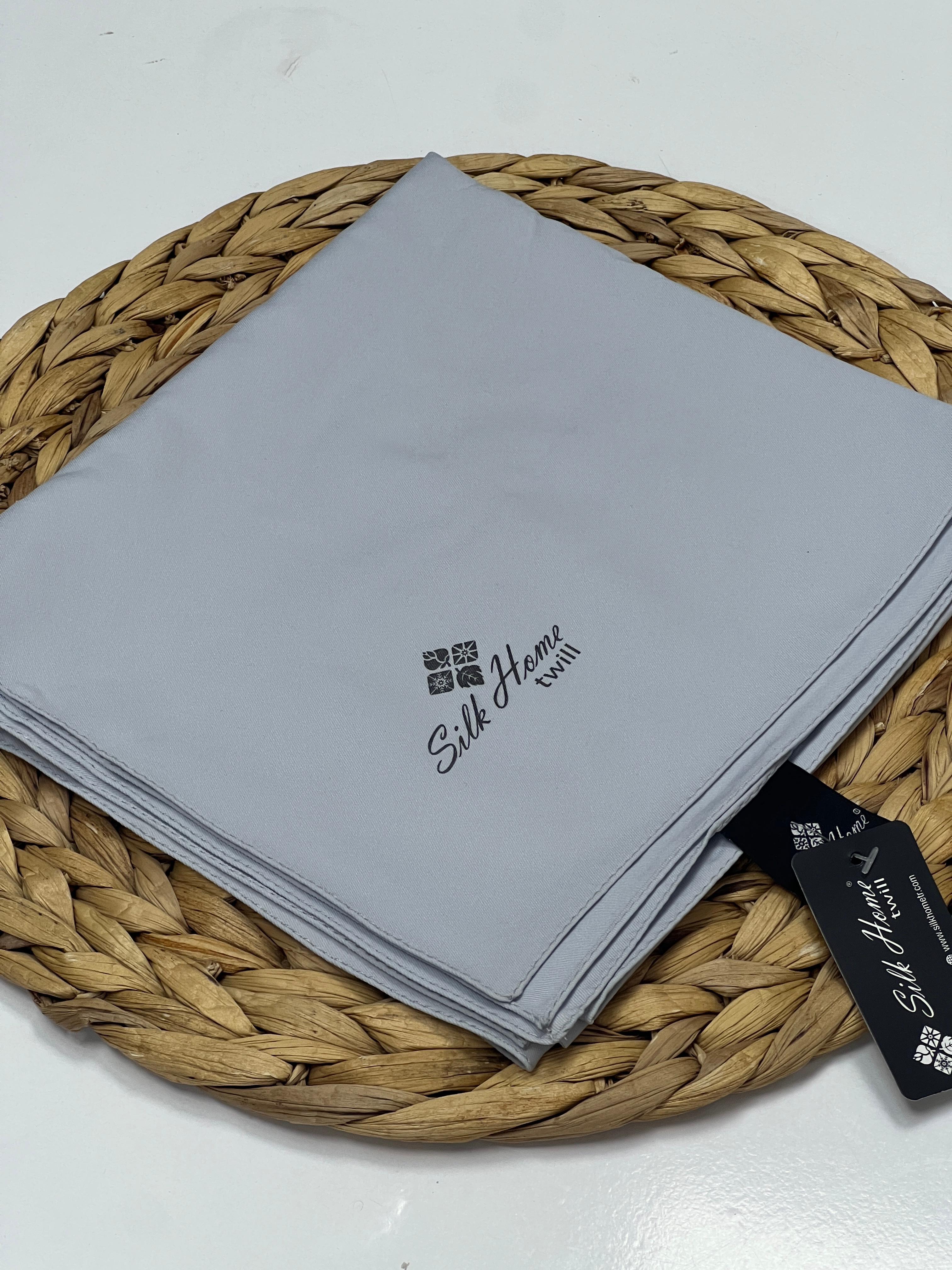 SİLK HOME TEK RENK TWİL EŞARP - GÜMÜŞ