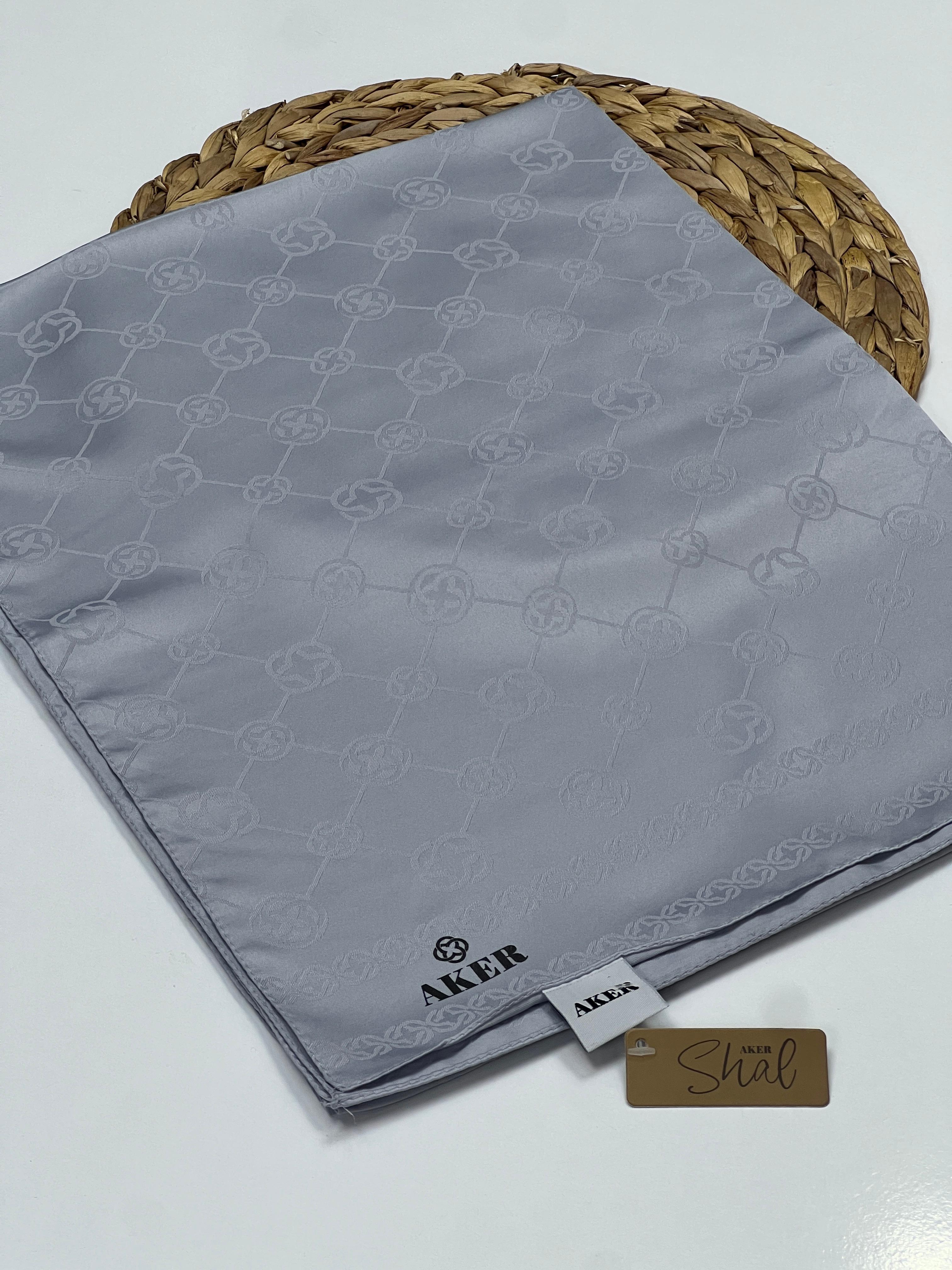 AKER SPORT MONOGRAM DESEN JAKAR ŞAL - GRİ