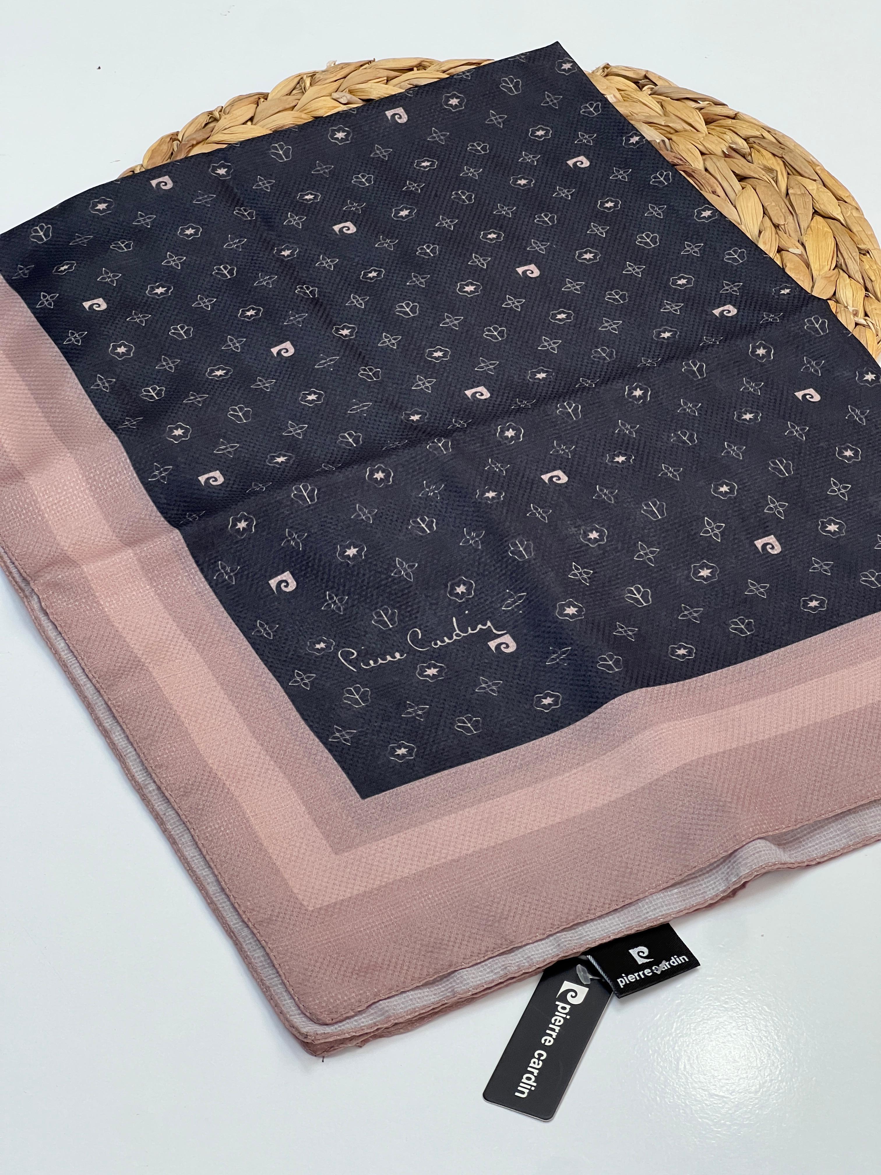 PİEERE CARDİN LACOSTE KUMAŞ SOFT ŞAL - SİYAH-GÜL KURUSU