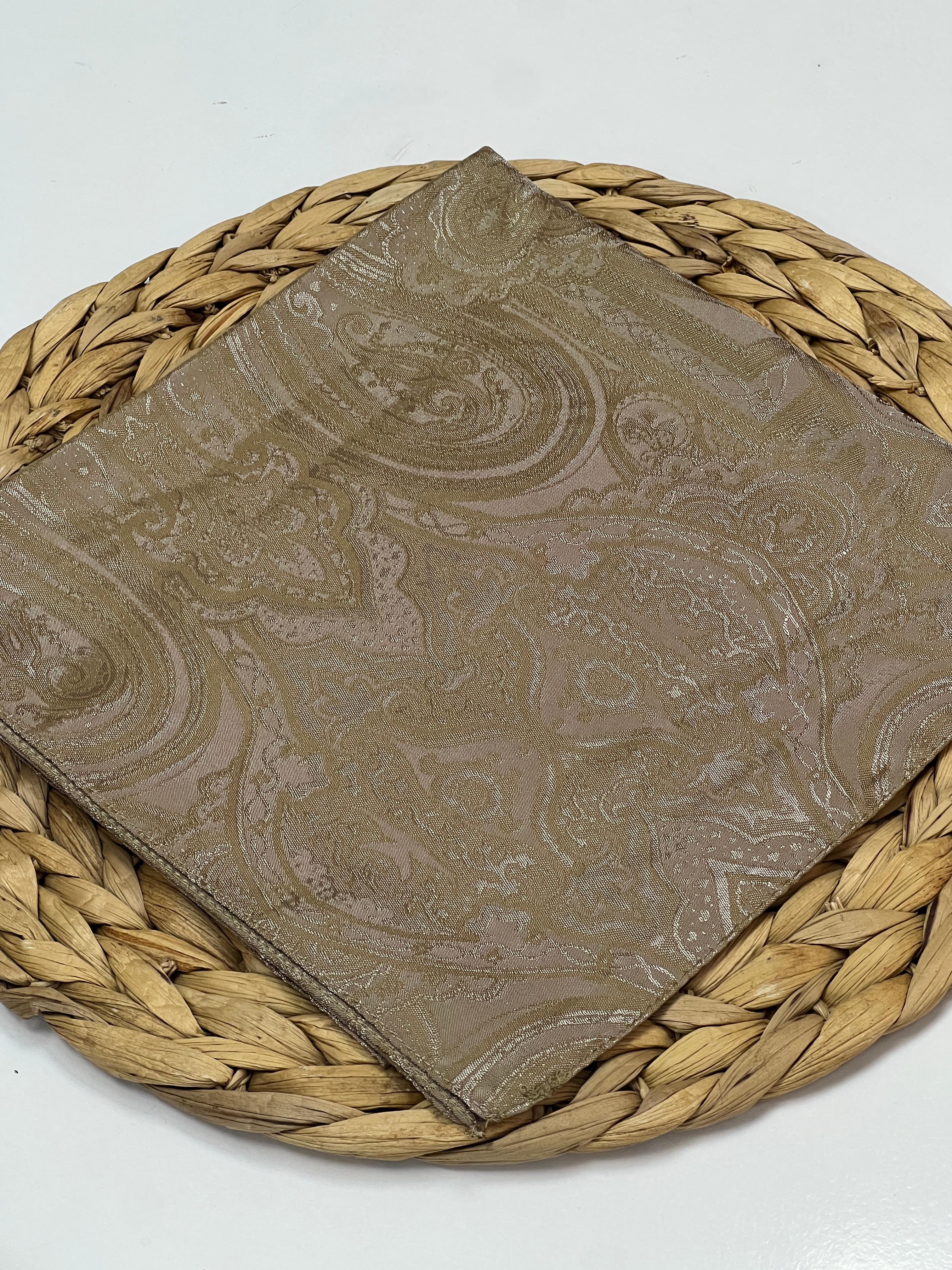 ETRO DESEN VUAL PAMUK EŞARP - GOLD