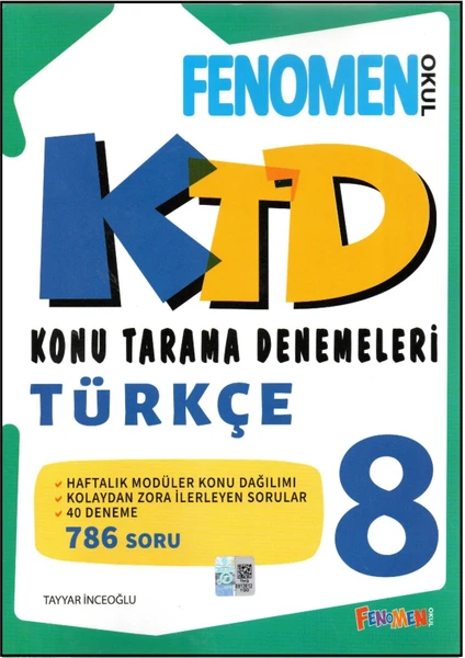 FENOMEN 8 TÜRKÇE KONU TARAMA DENEMELERİ (40 DENEME)