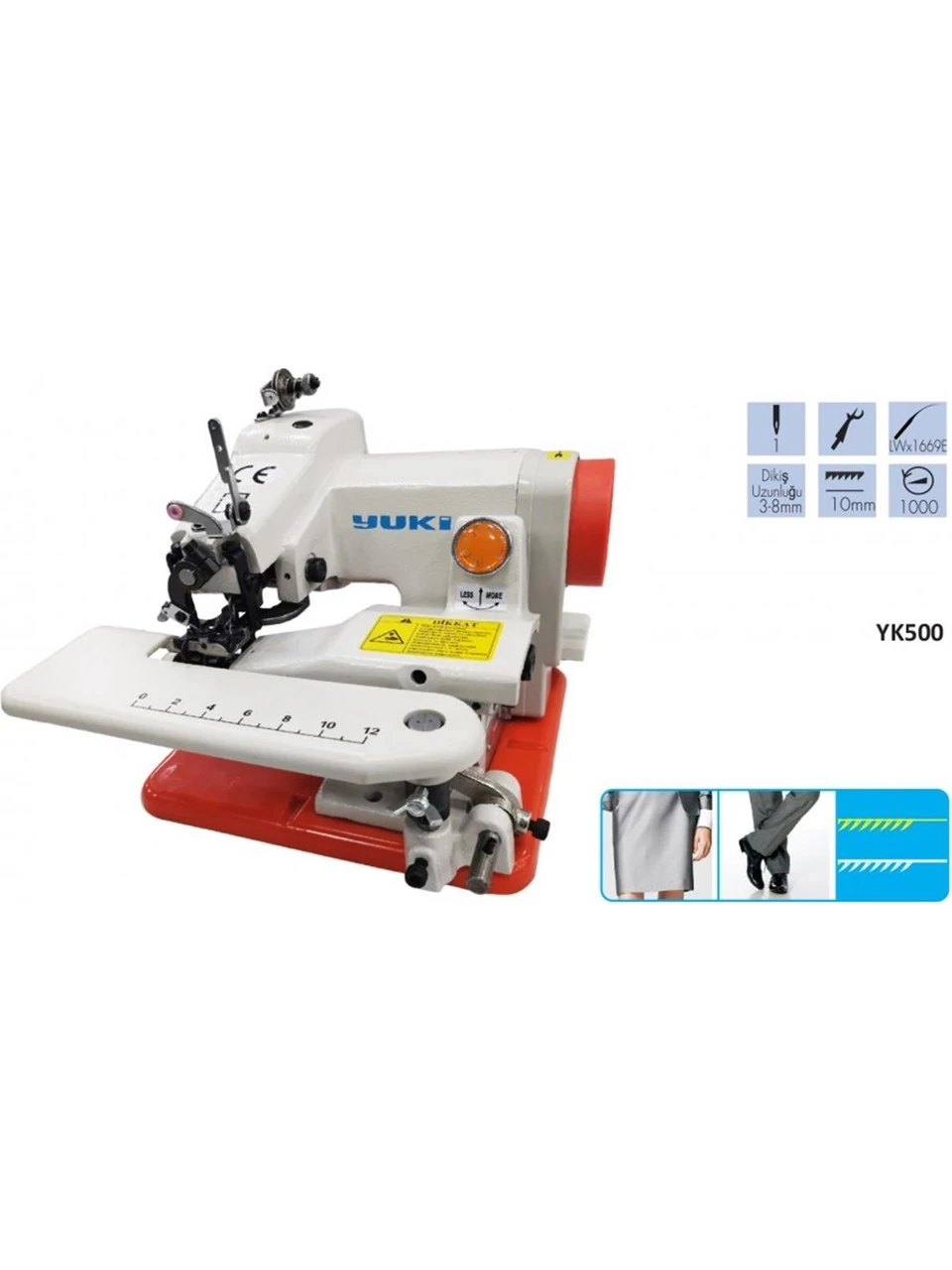 YUKİ YK500 Gizli etek baskı makinesi (MİNİ)-(MASAÜSTÜ)