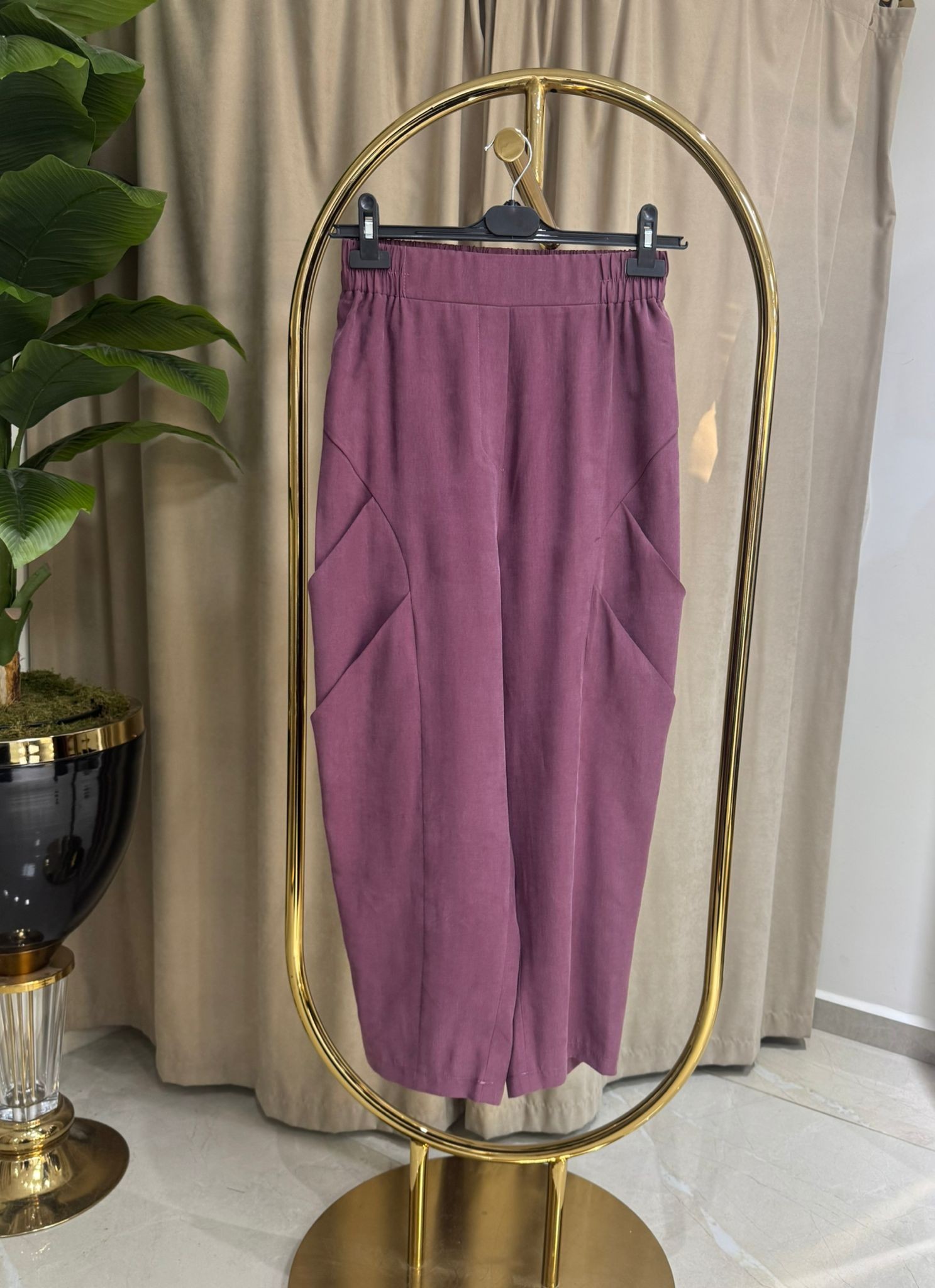 SENTEZ DUTİ KETEN HAVUÇ PANTOLON 5595