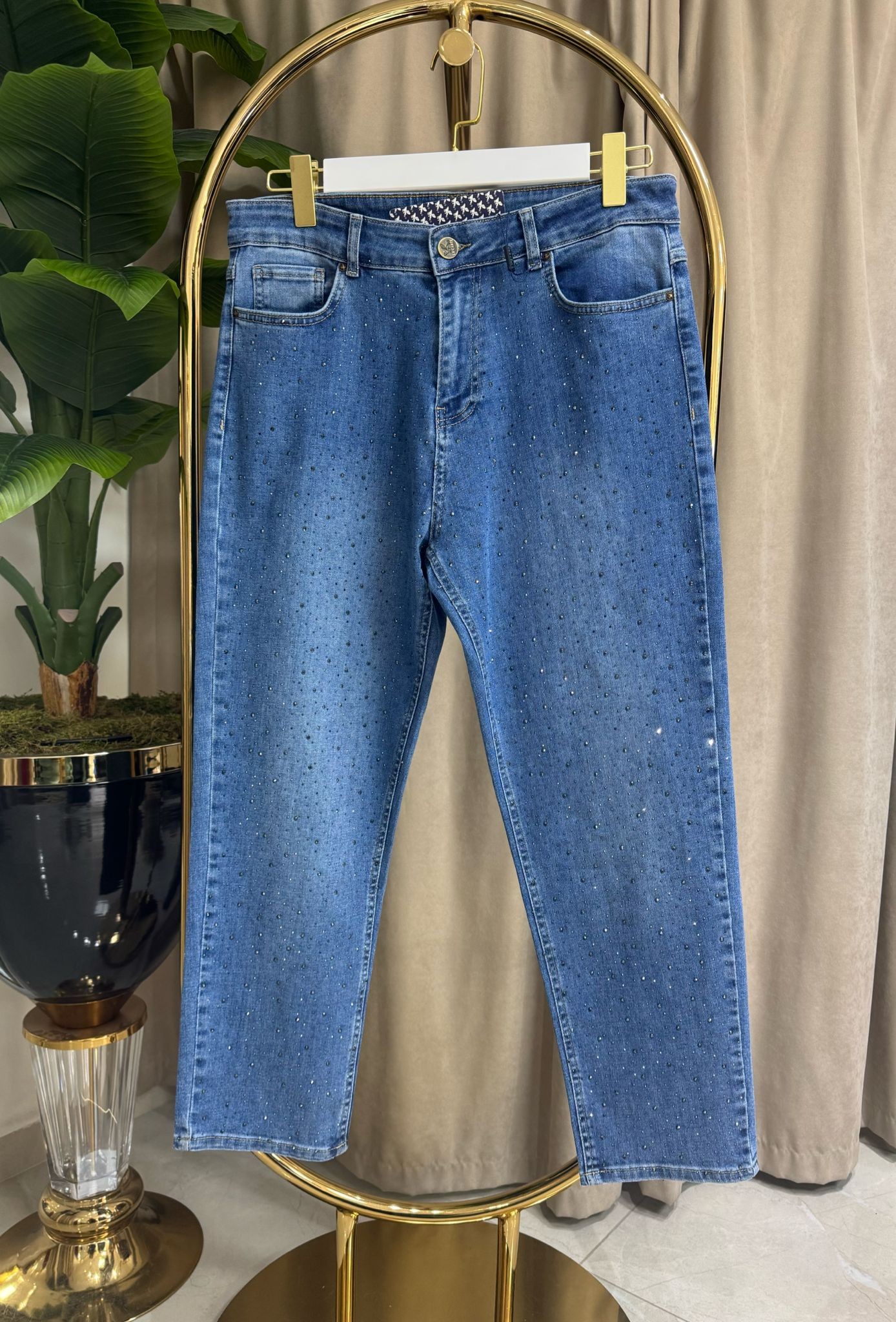 SERPME TAŞLI MOM JEAN