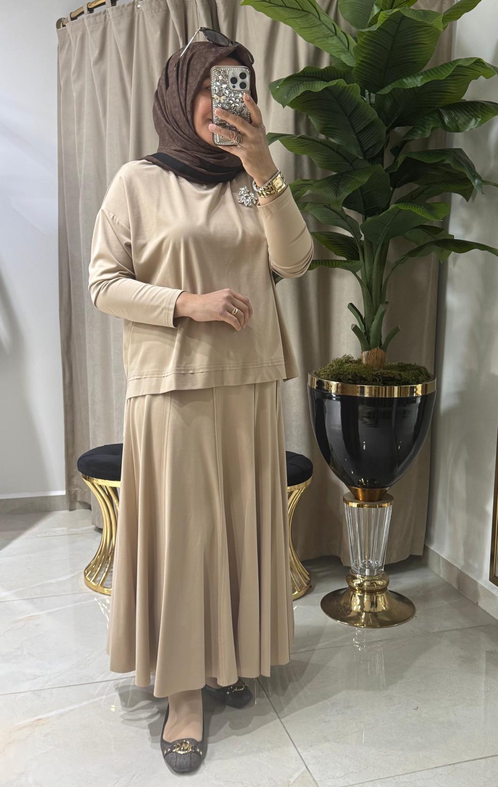 NURCAN ÇETİN BAMBU ETEKLİ TAKIM