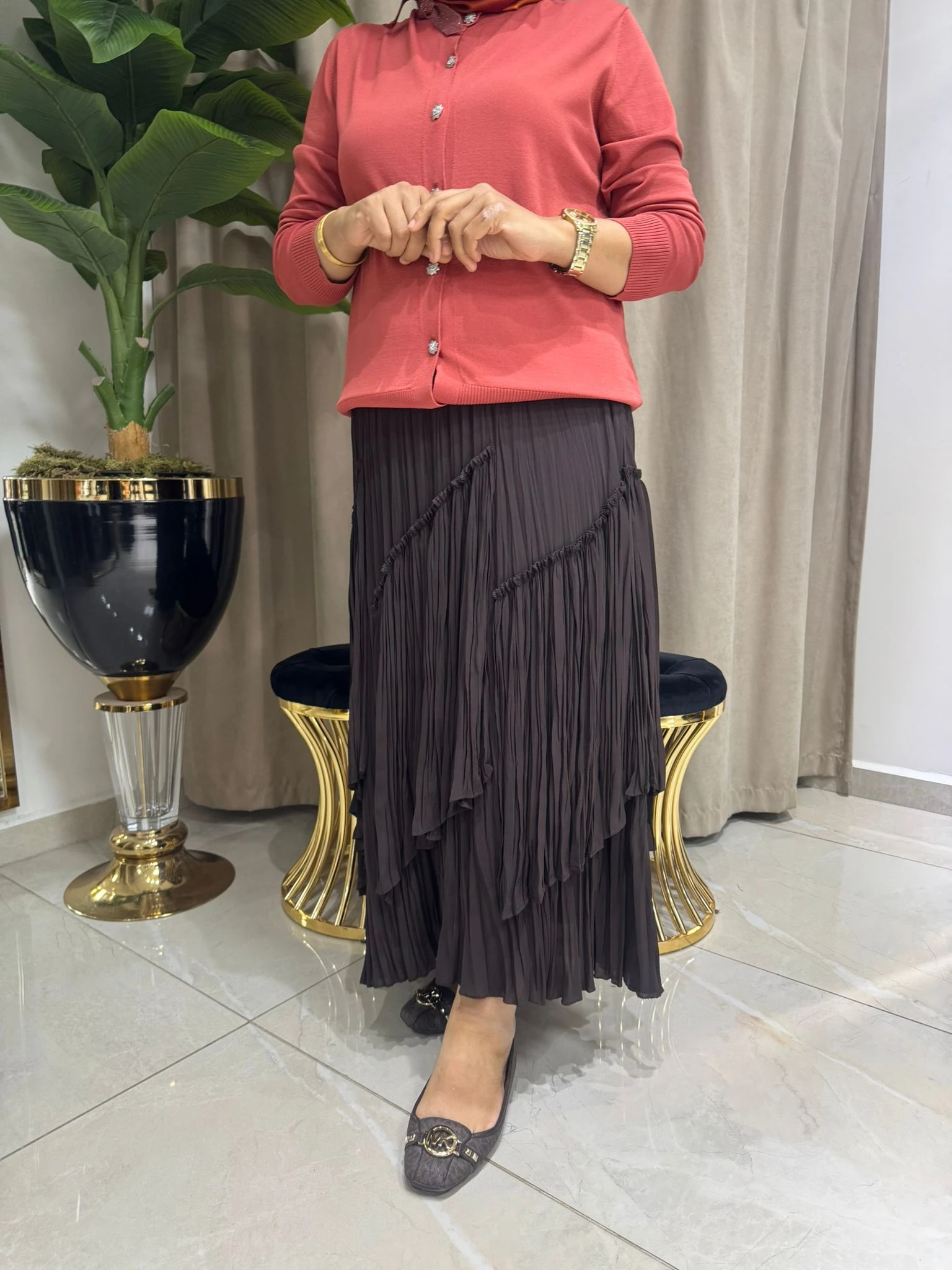 SENTEZ VİOLA PARÇALI KIRIŞTIRMA ETEK