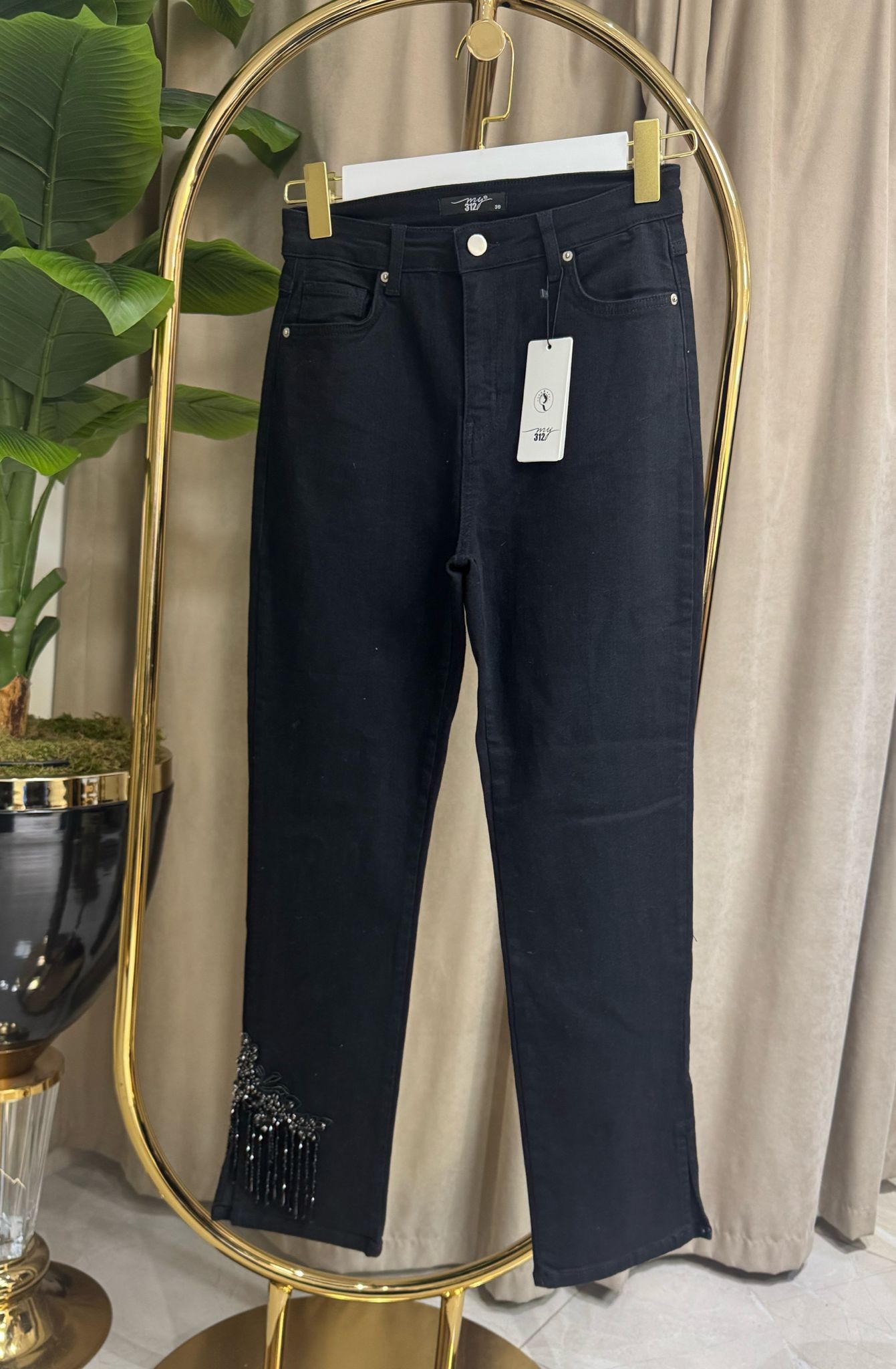 MY312 PAÇASI TAŞLI KOT PANTOLON