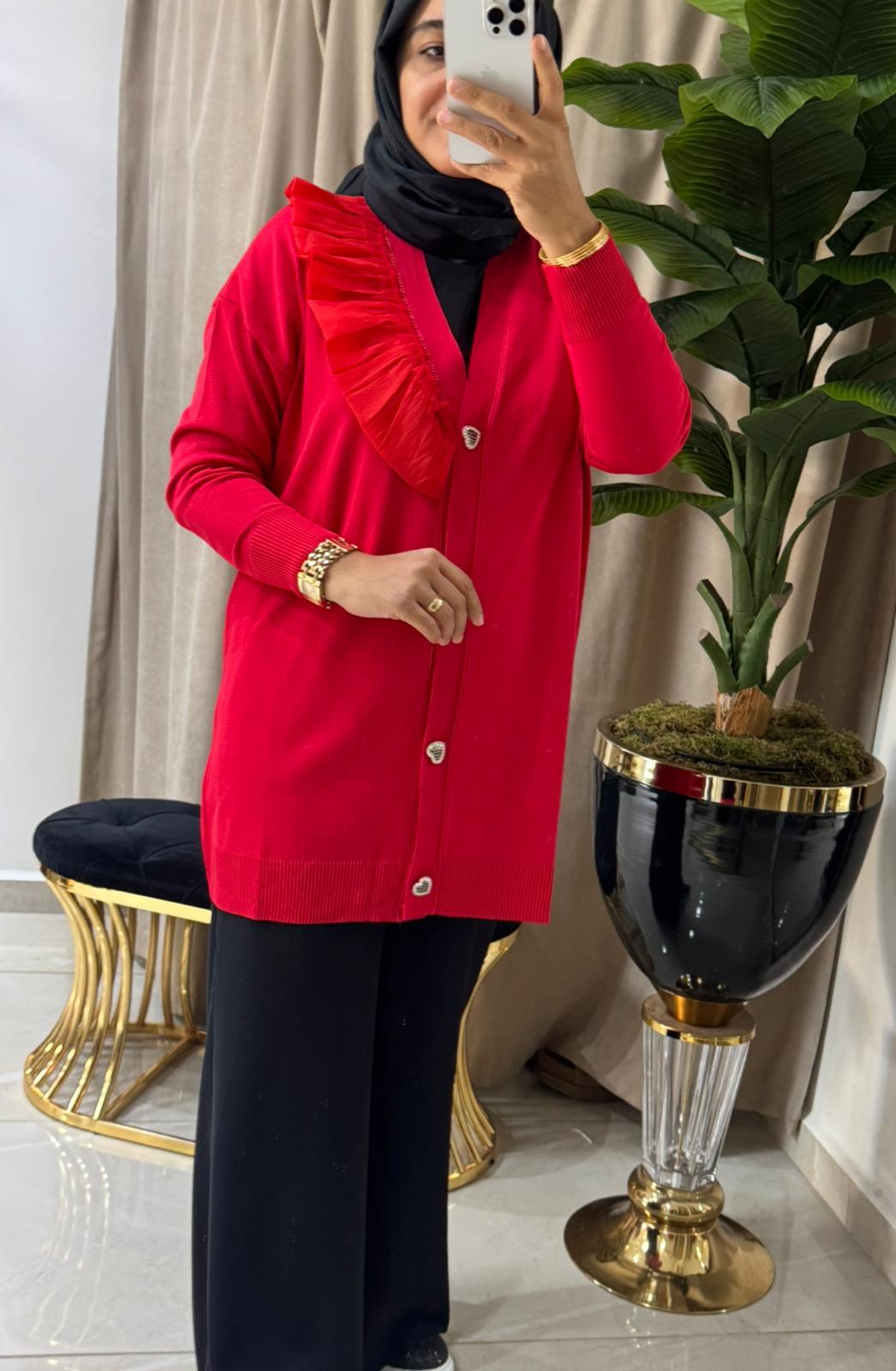 YANI TÜLLÜ MERSERİZE HIRKA 243