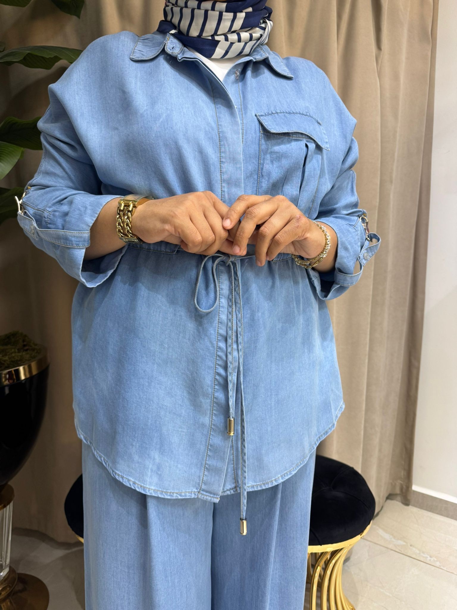 MİSSEMRAMİSS TENCEL KOT TAKIM 4843