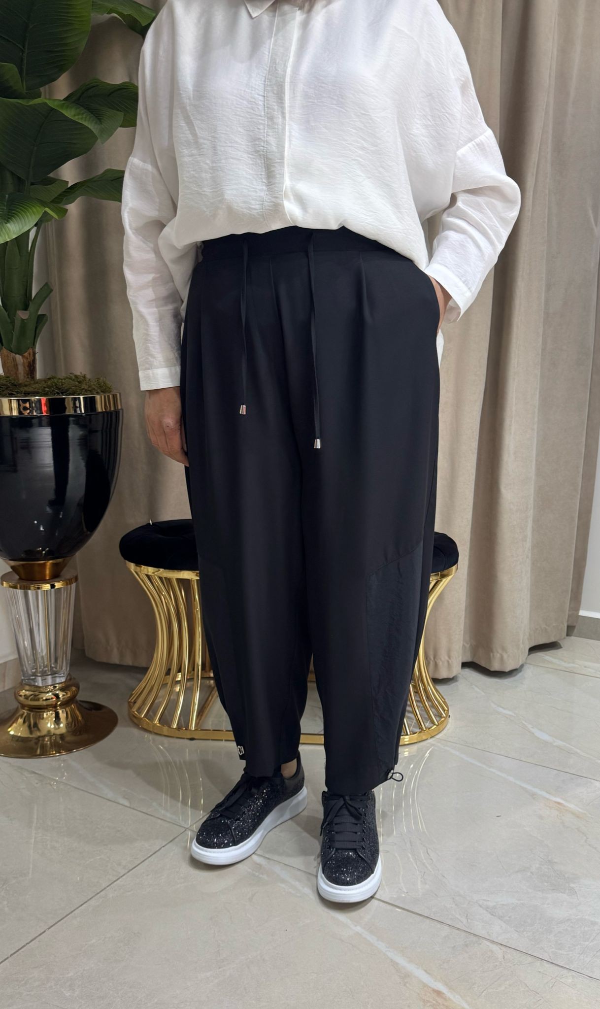 YUSUF ÖZDEMİR PAÇASI LASTİKLİ KAPSÜL PANTOLON