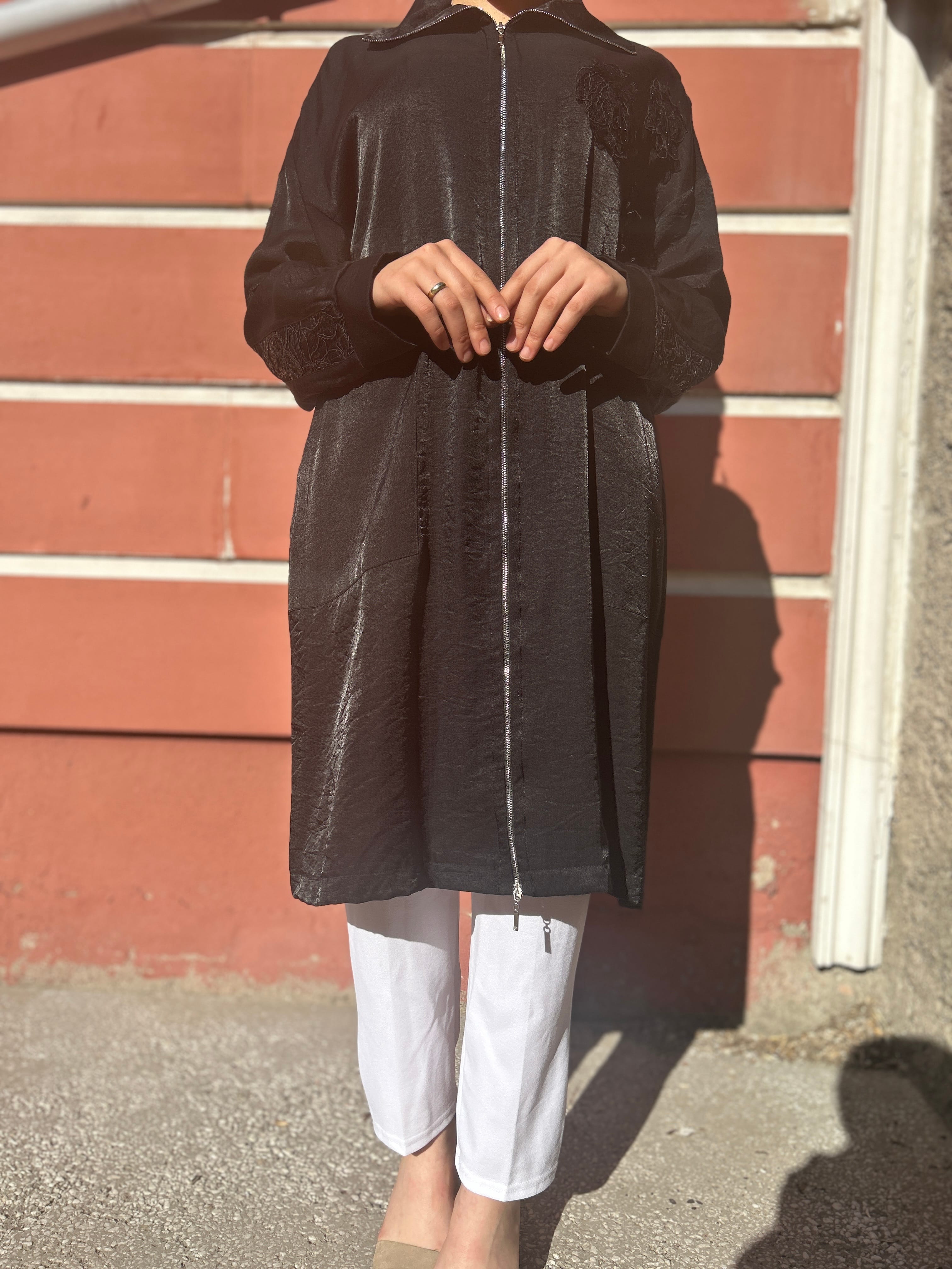 Tığ Triko Kap (Siyah)