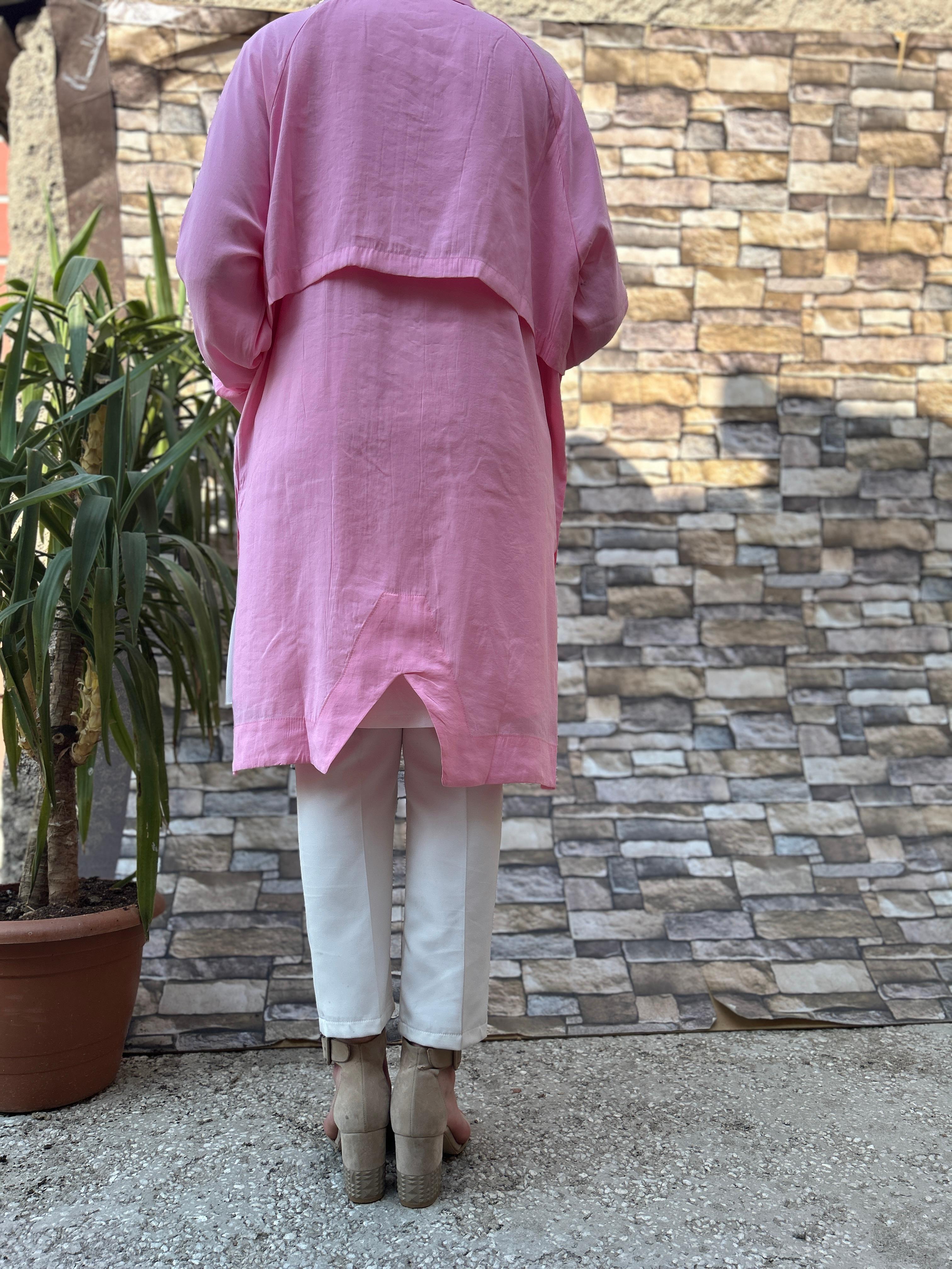 İpek Cupro Kap (Pembe)