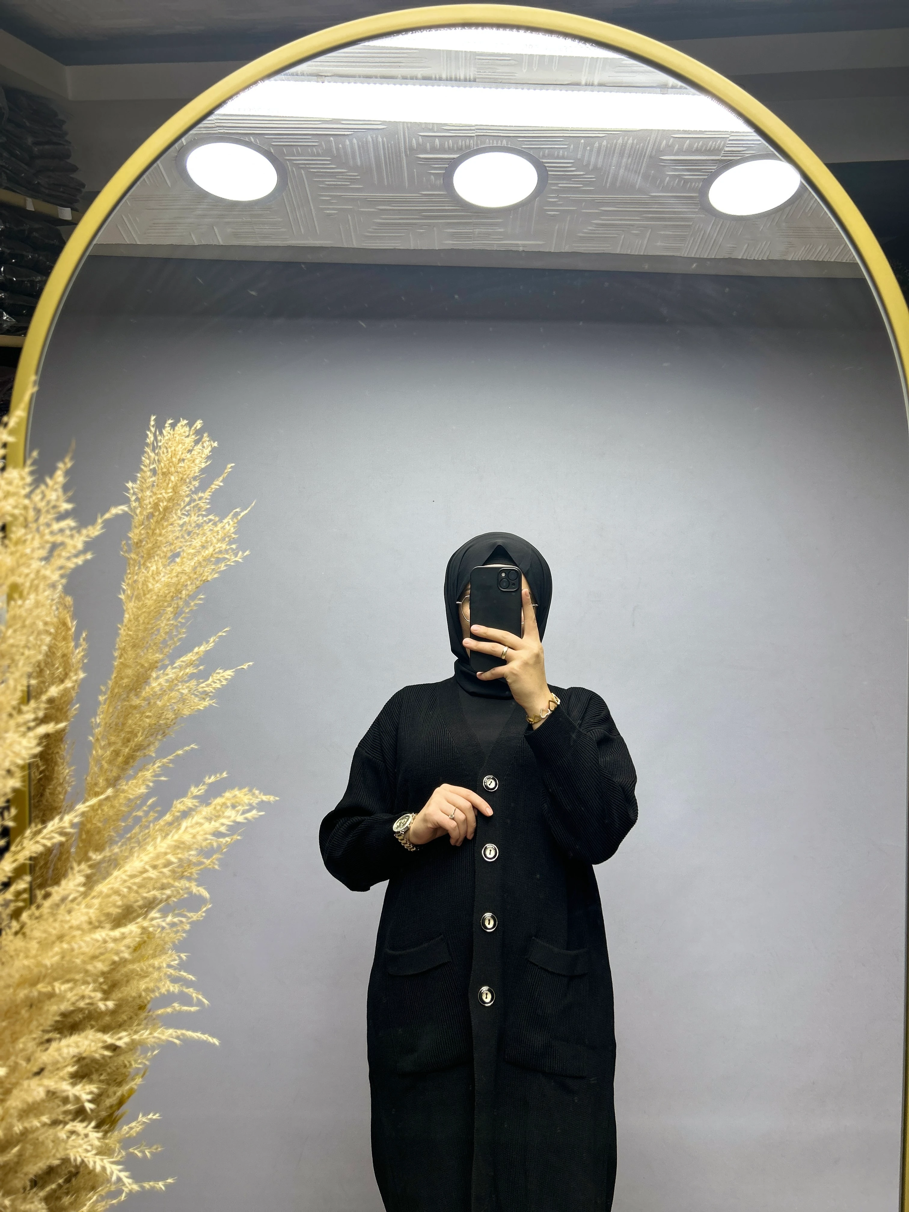 Triko hırka (siyah)